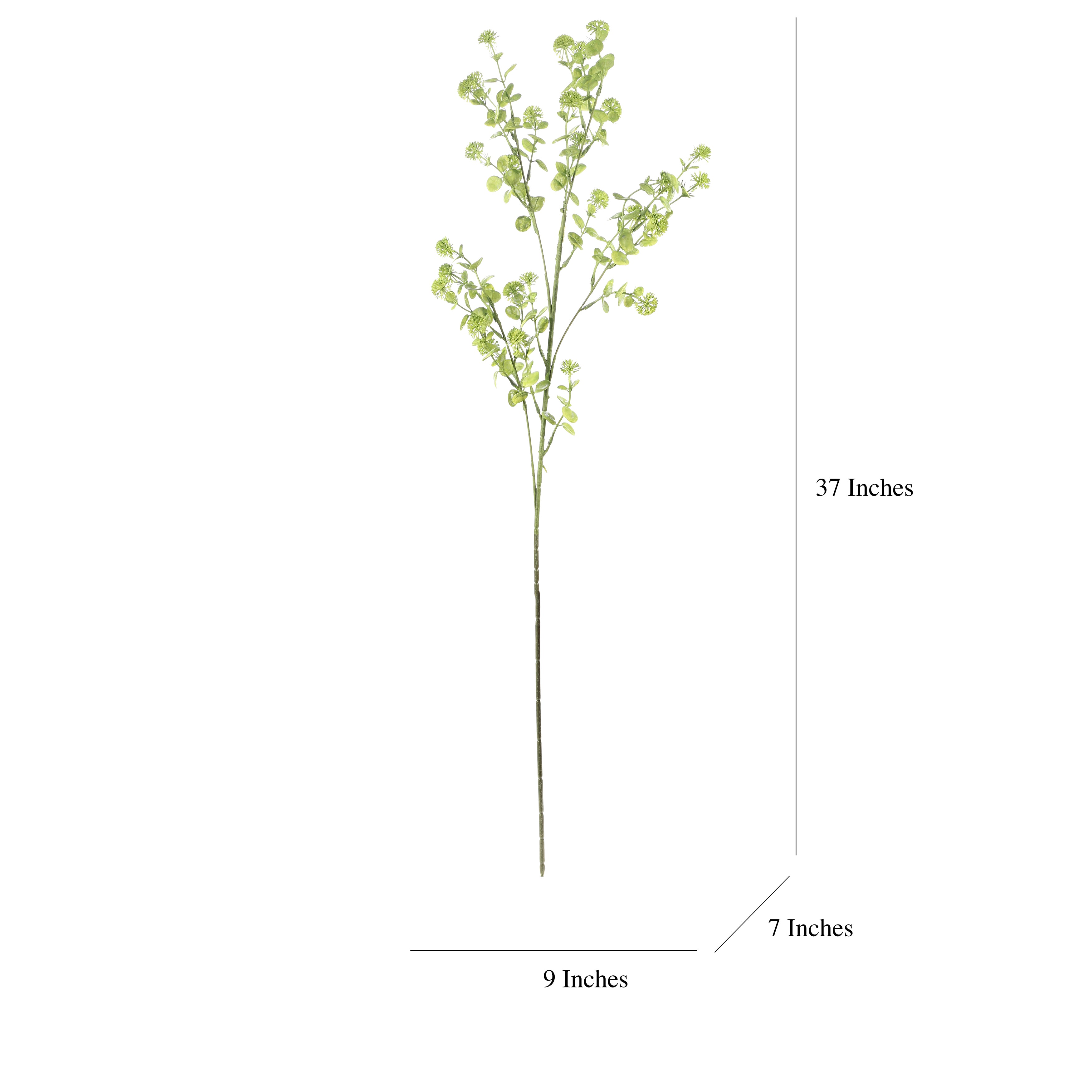 Faux Green Eucalyptus Stem (Single)