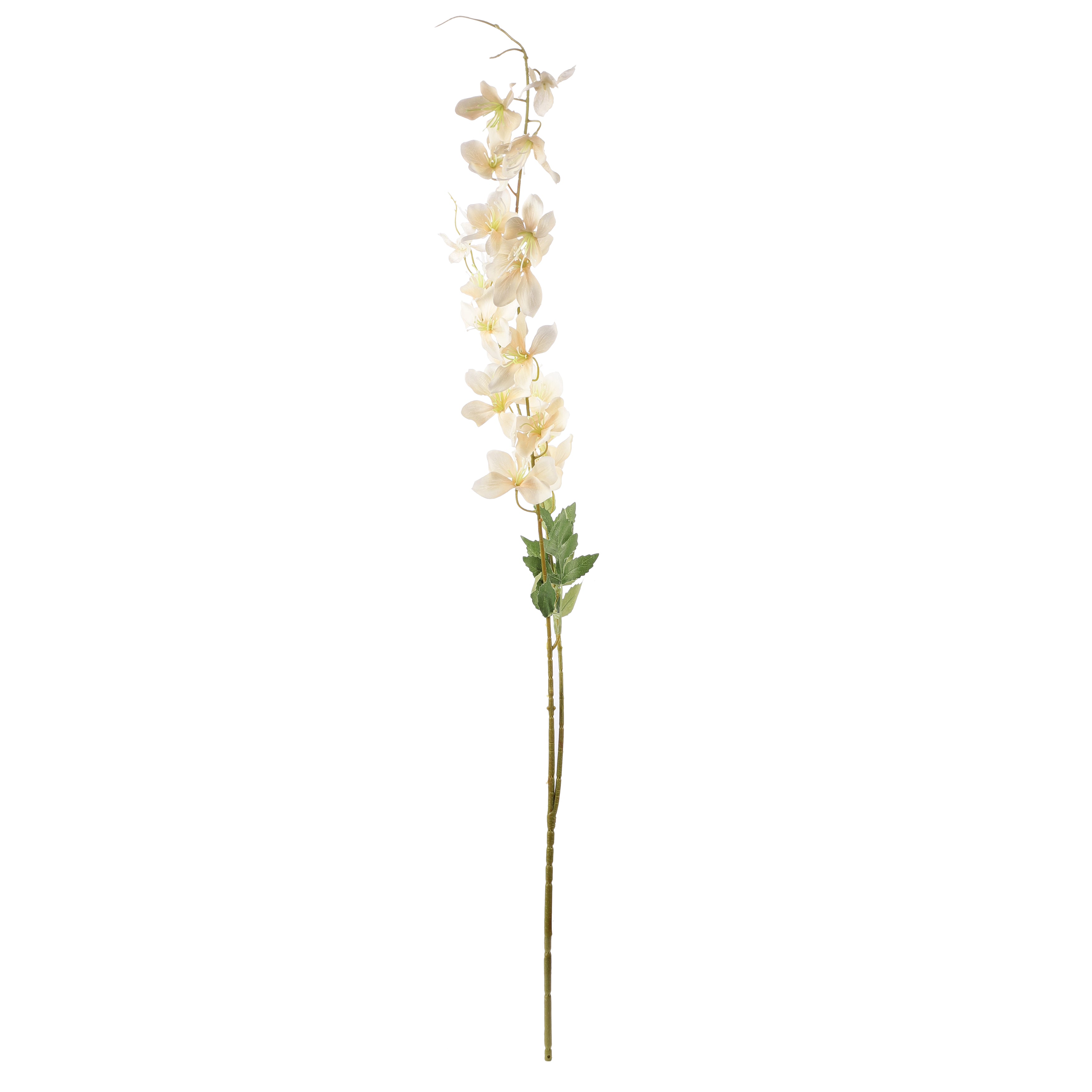 Faux Cream Wisteria Flower Stem (Single)