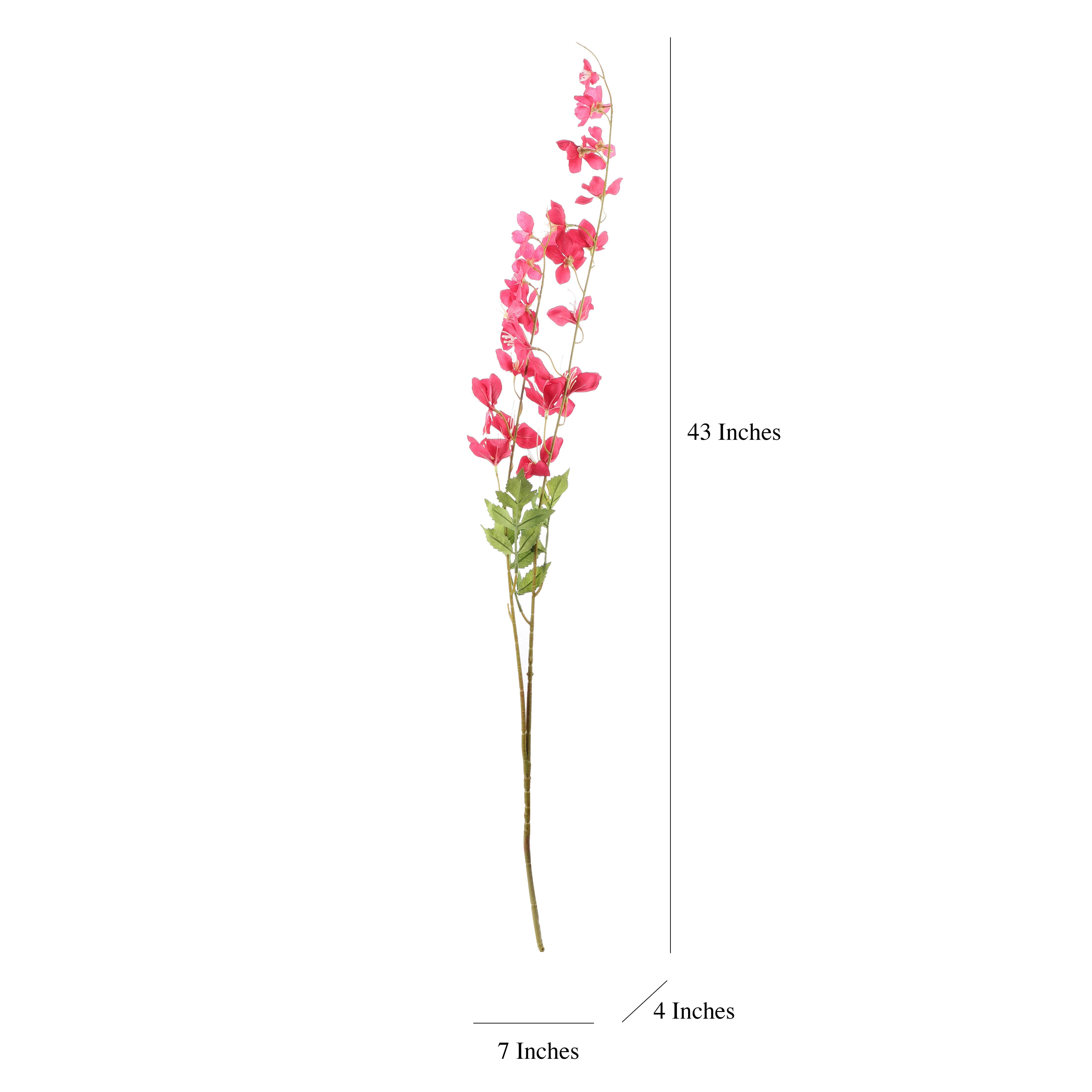 Faux Pink Wisteria Flower Stem (Single)