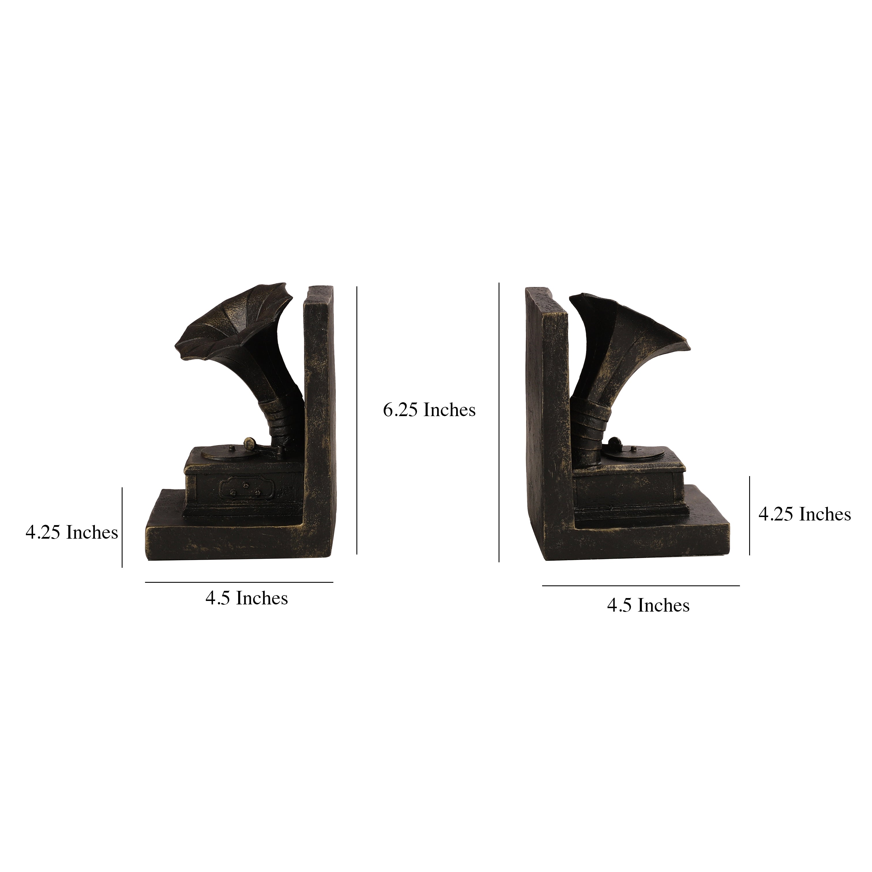 Classic Gramophone Bookends