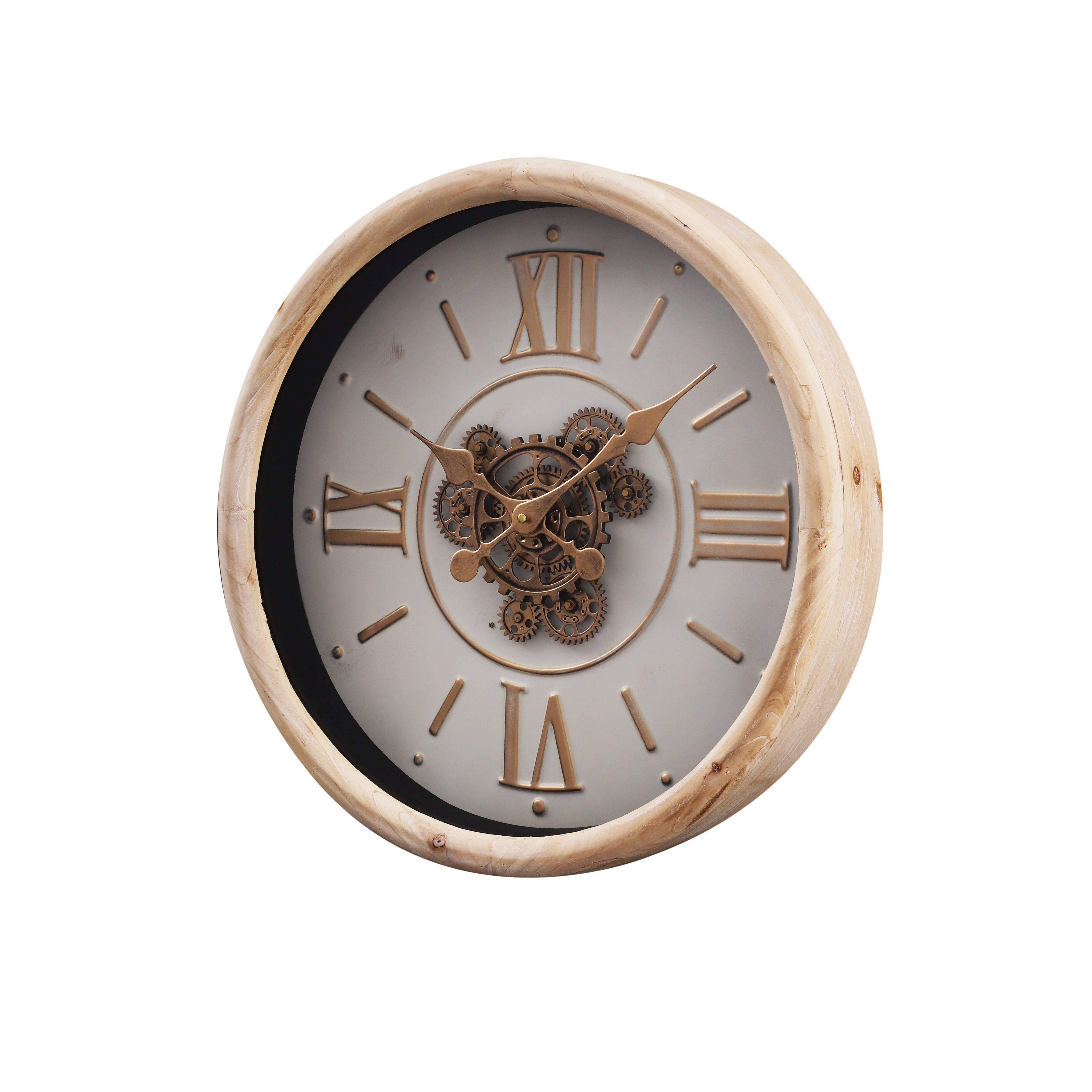 Rustic White Wall Clock