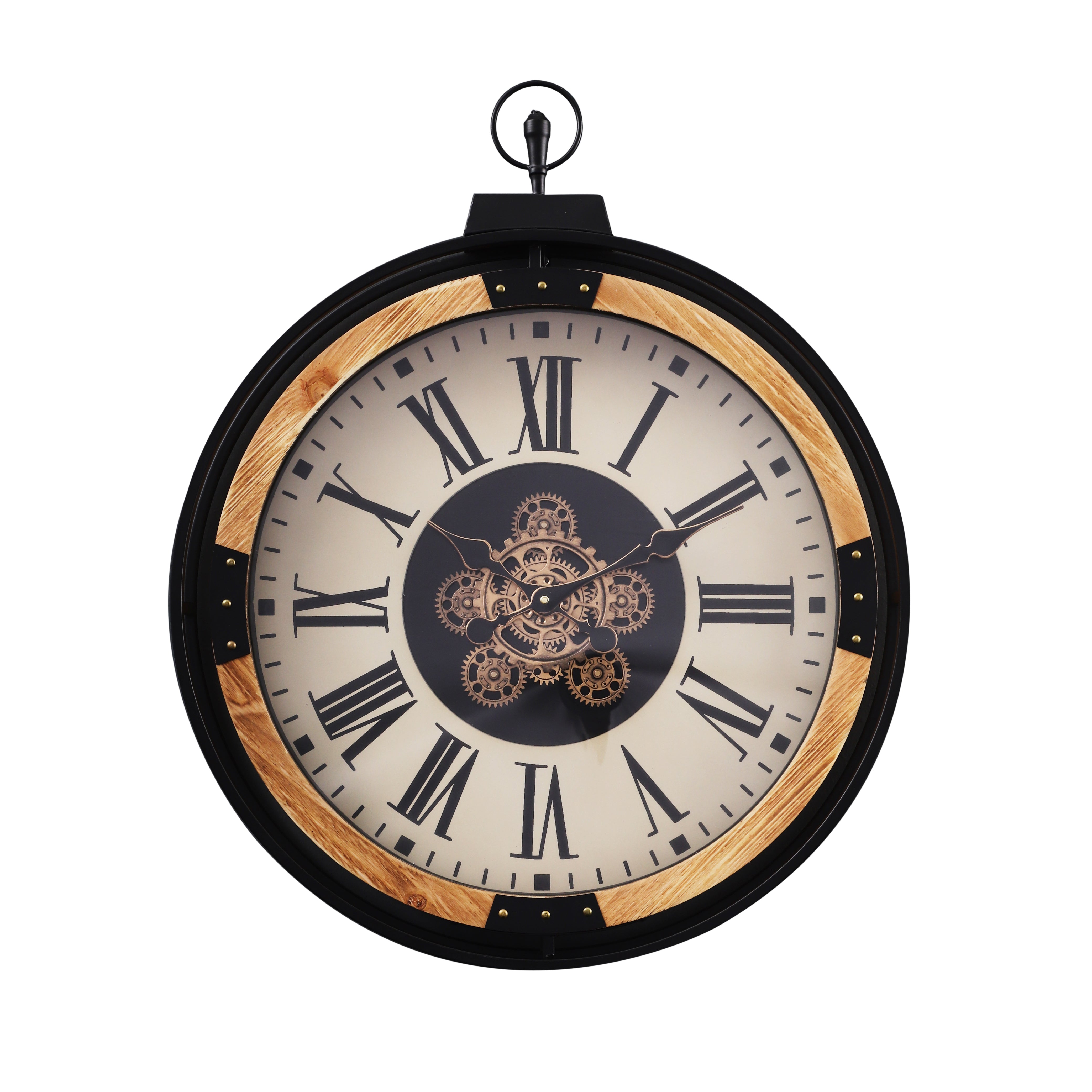 Industrial Wall Clock with Frame