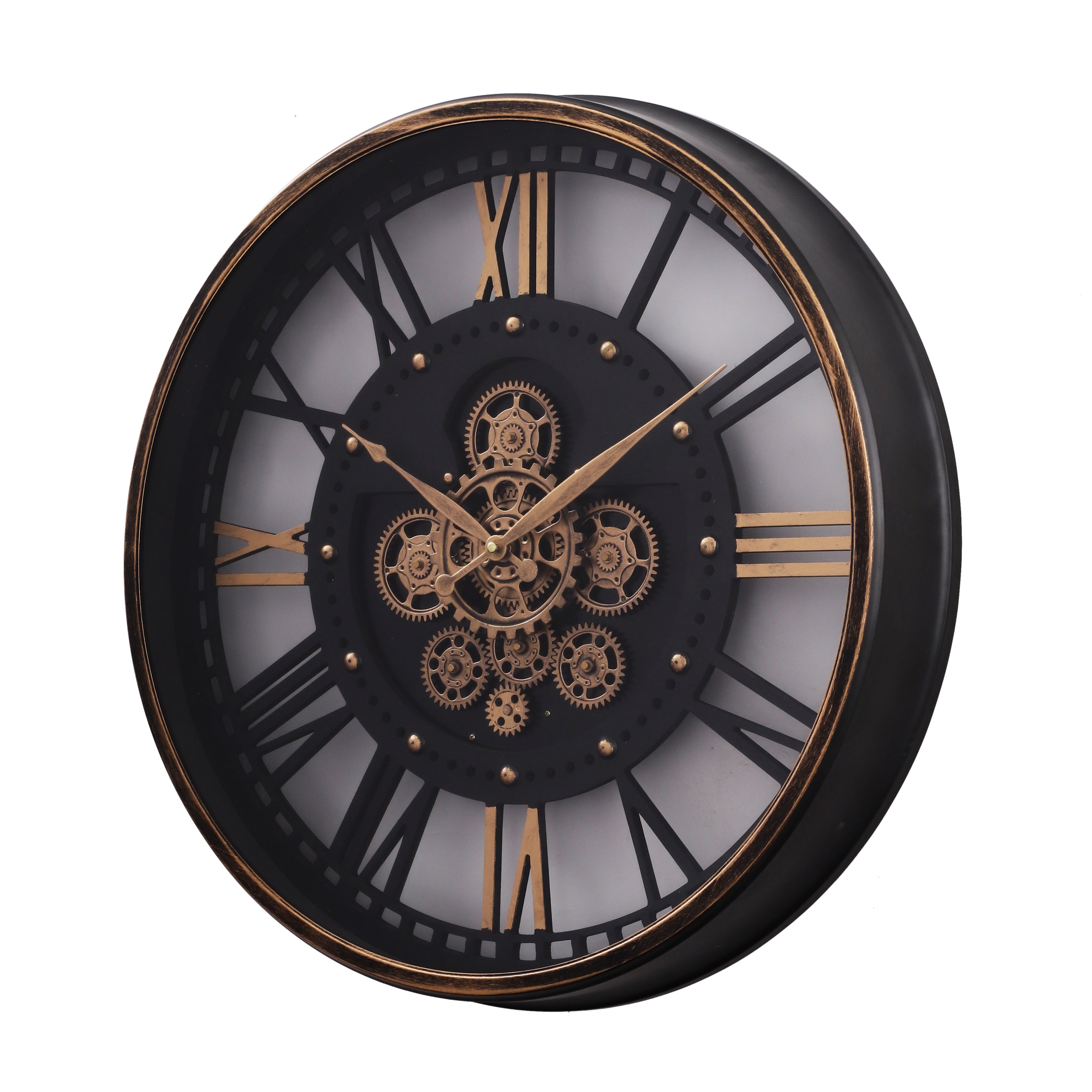 Transparent Back Round Wall Clock