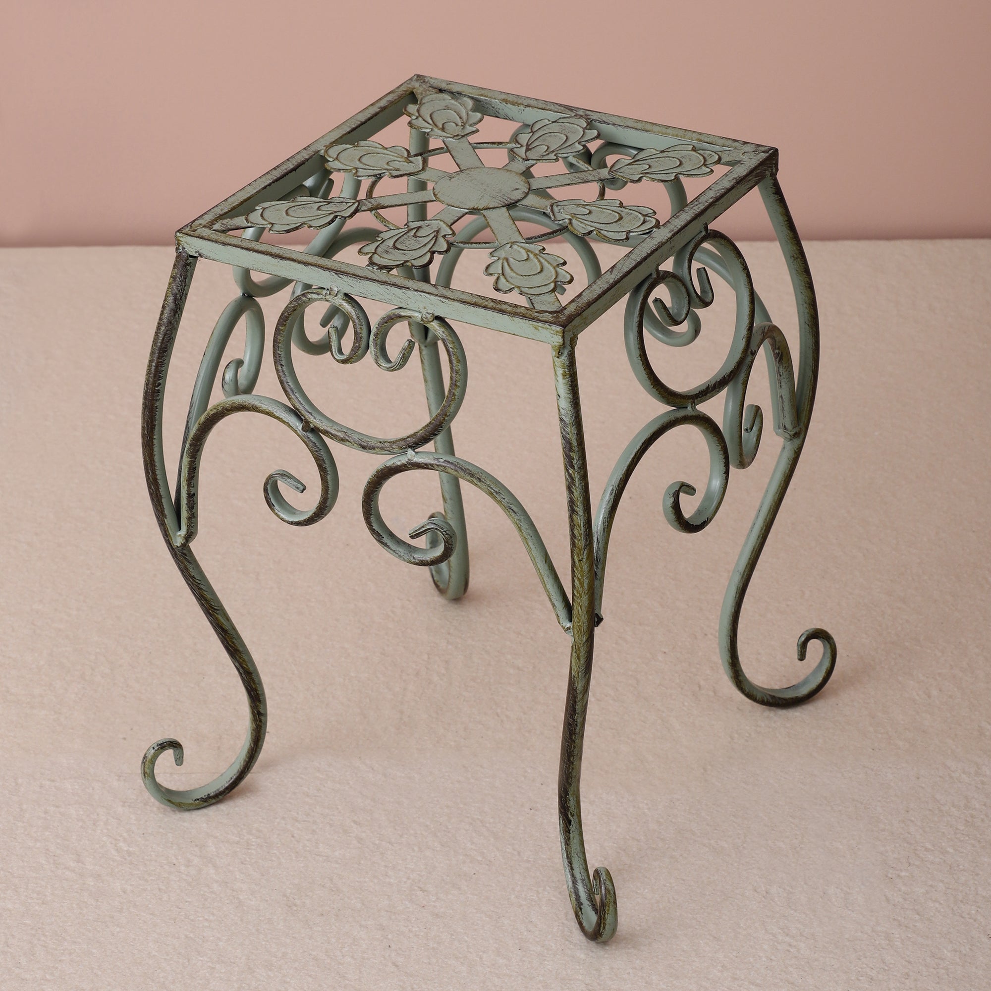 Olive Garden Square Decorative Short Tables (Set of 2)