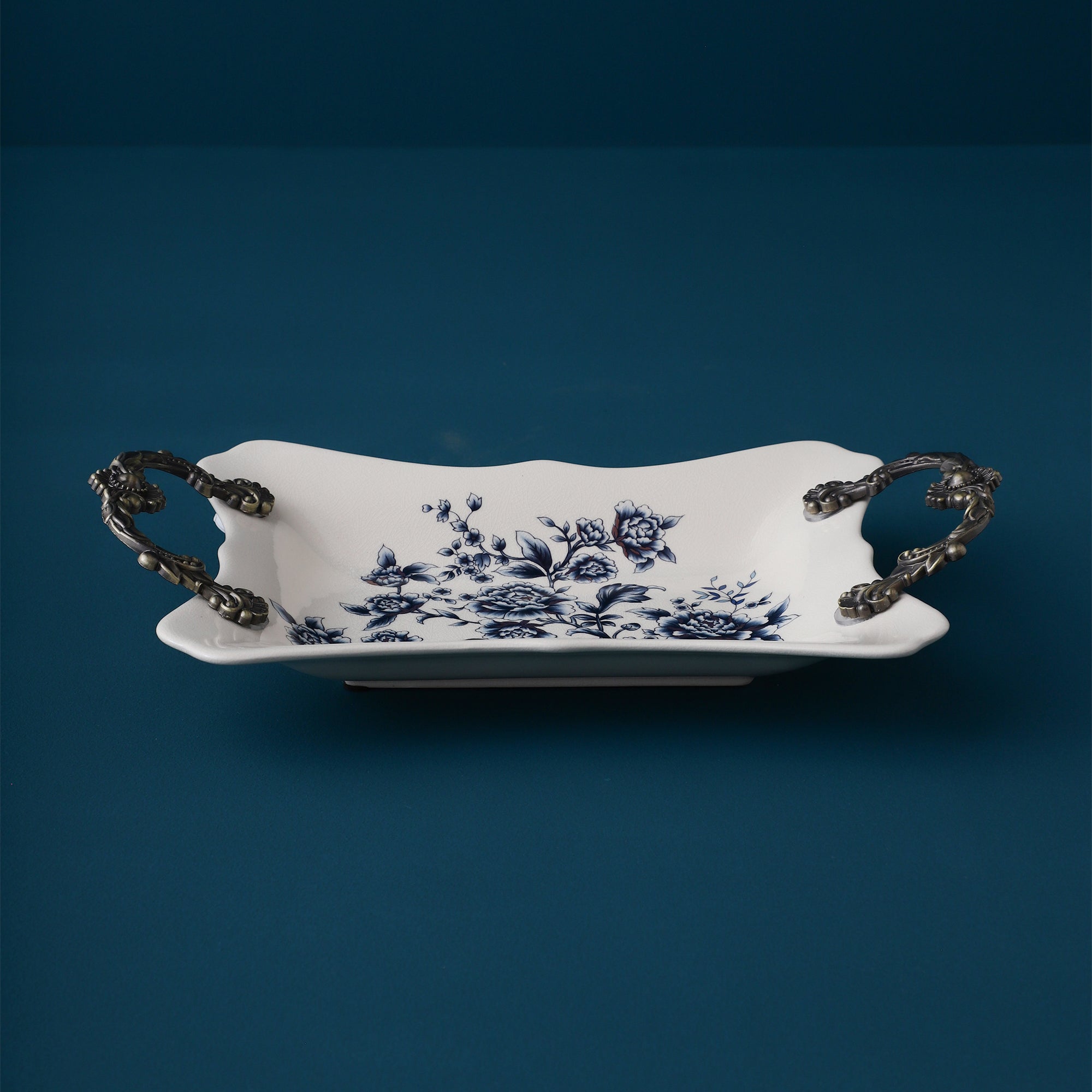 Blue Regal Serving Tray