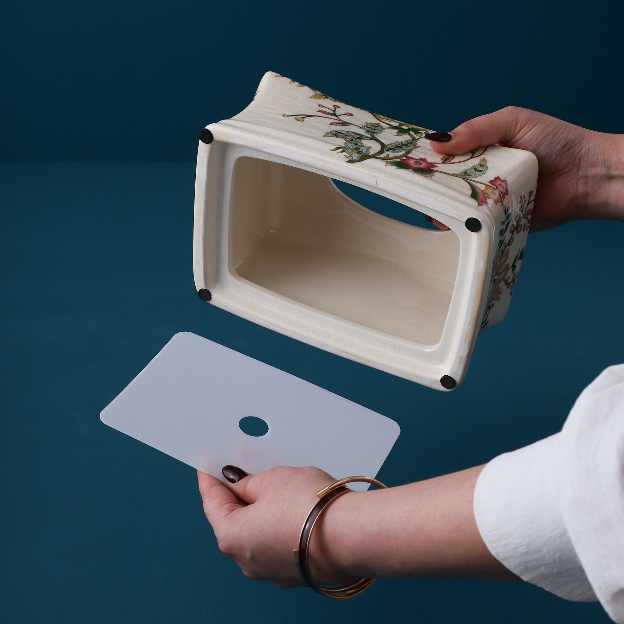 Yellow Regal Ceramic Tissue Box