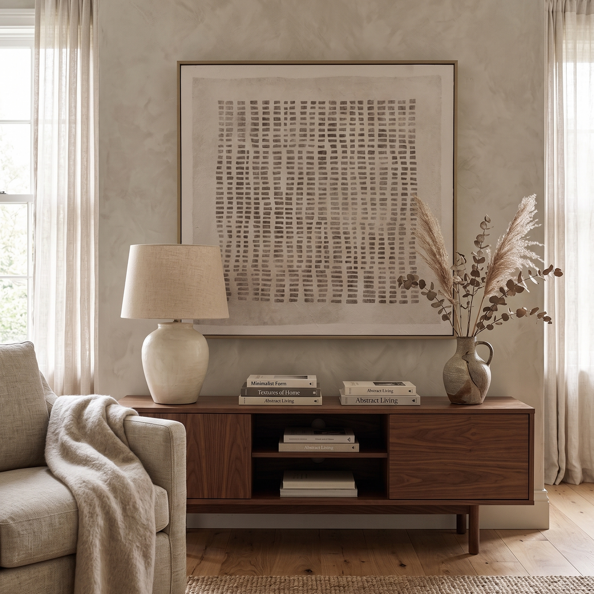 Linen Cadence Minimalist Canvas
