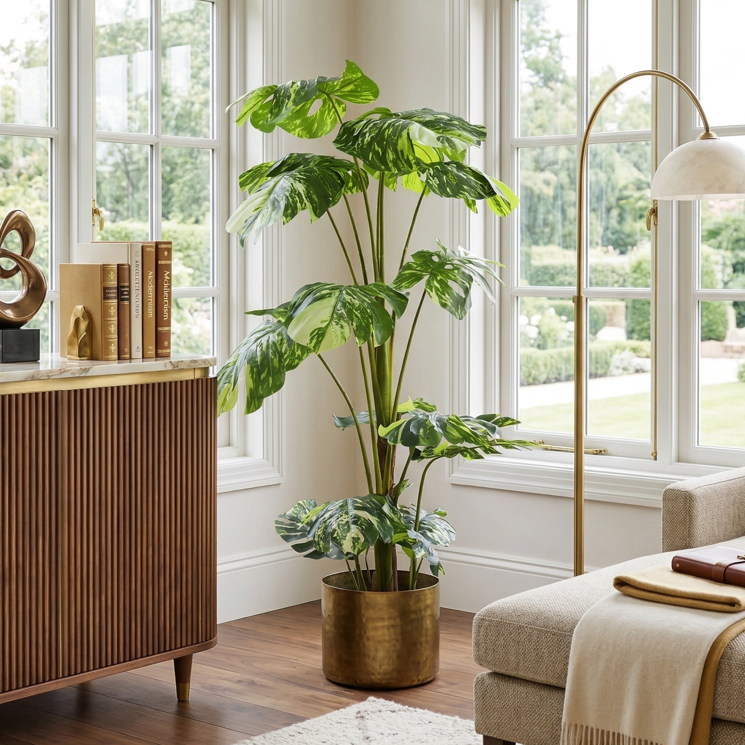 tall artificial monstera plant Monstera Faux Plant (Tall)