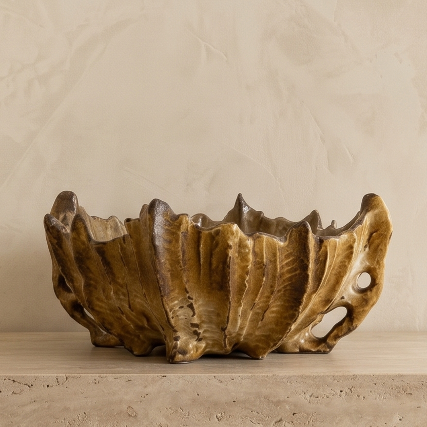 Amber Reef Sculpted Bowl