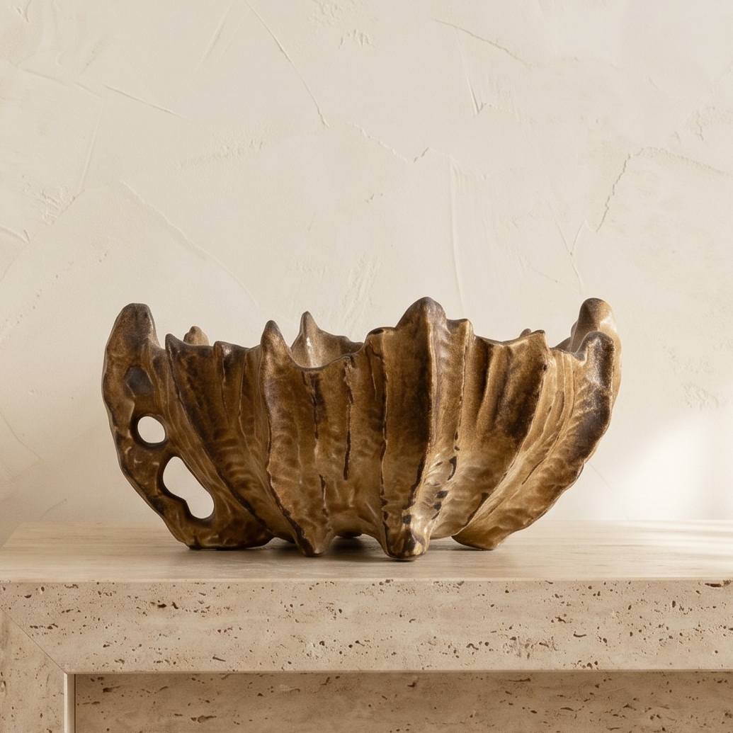 Amber Reef Sculpted Bowl