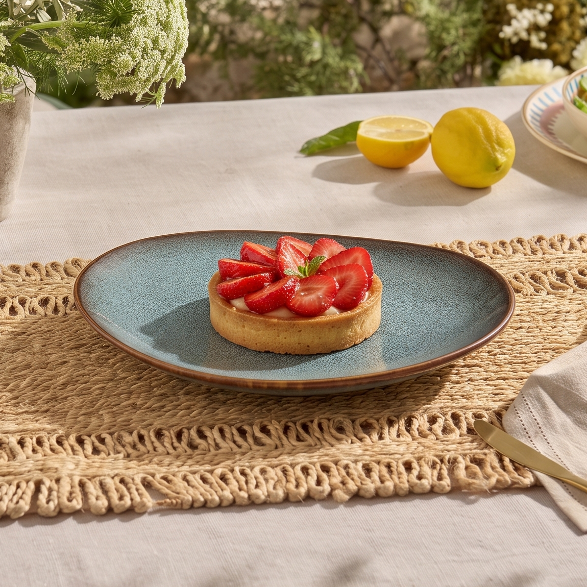 Sage Ceramic Snack Plate (Set of 4)