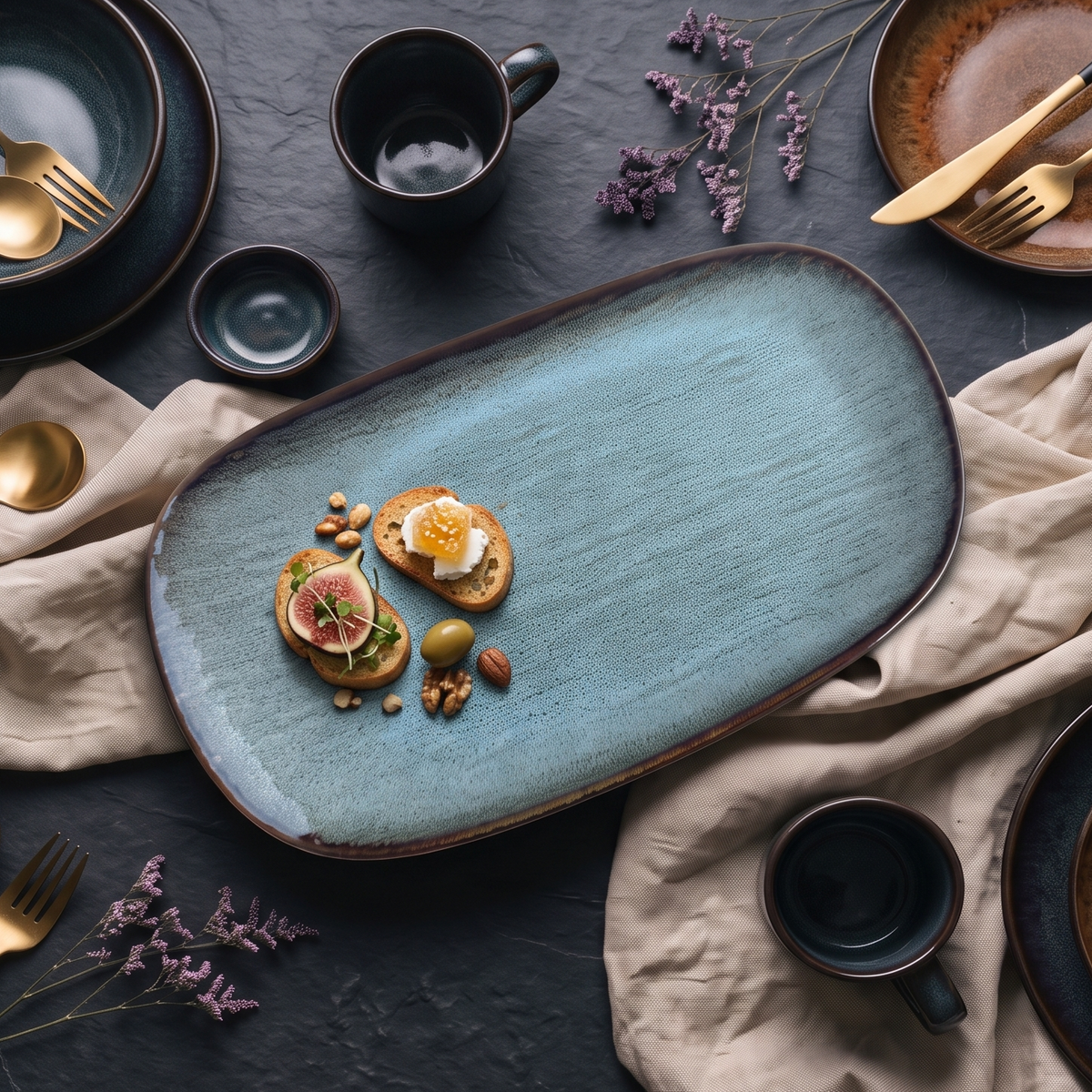 Sage Organic Oblong Platter