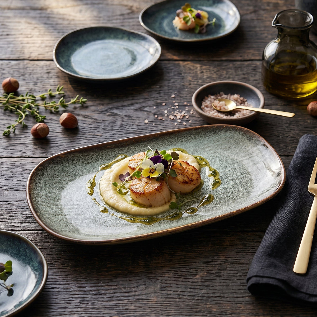 Sage Organic Oblong Platter