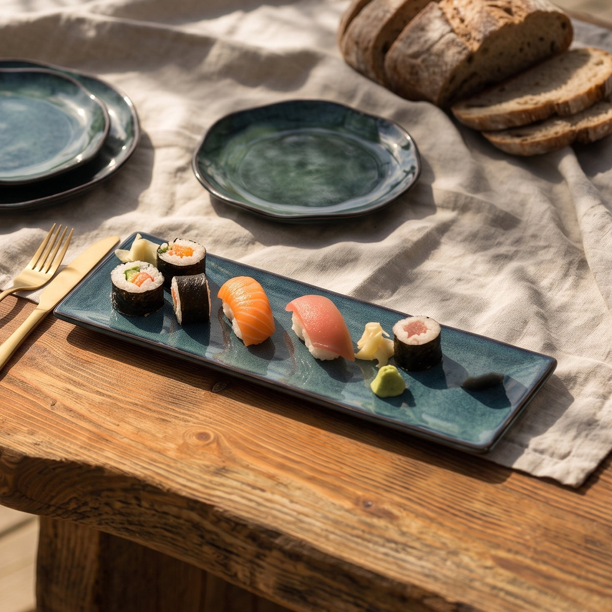 Shoreline Ceramic Sushi Platter