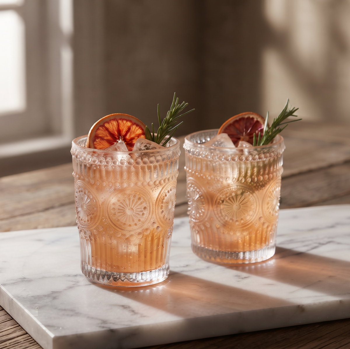 The Florentine Lowball Embossed Glass (Set of 6)