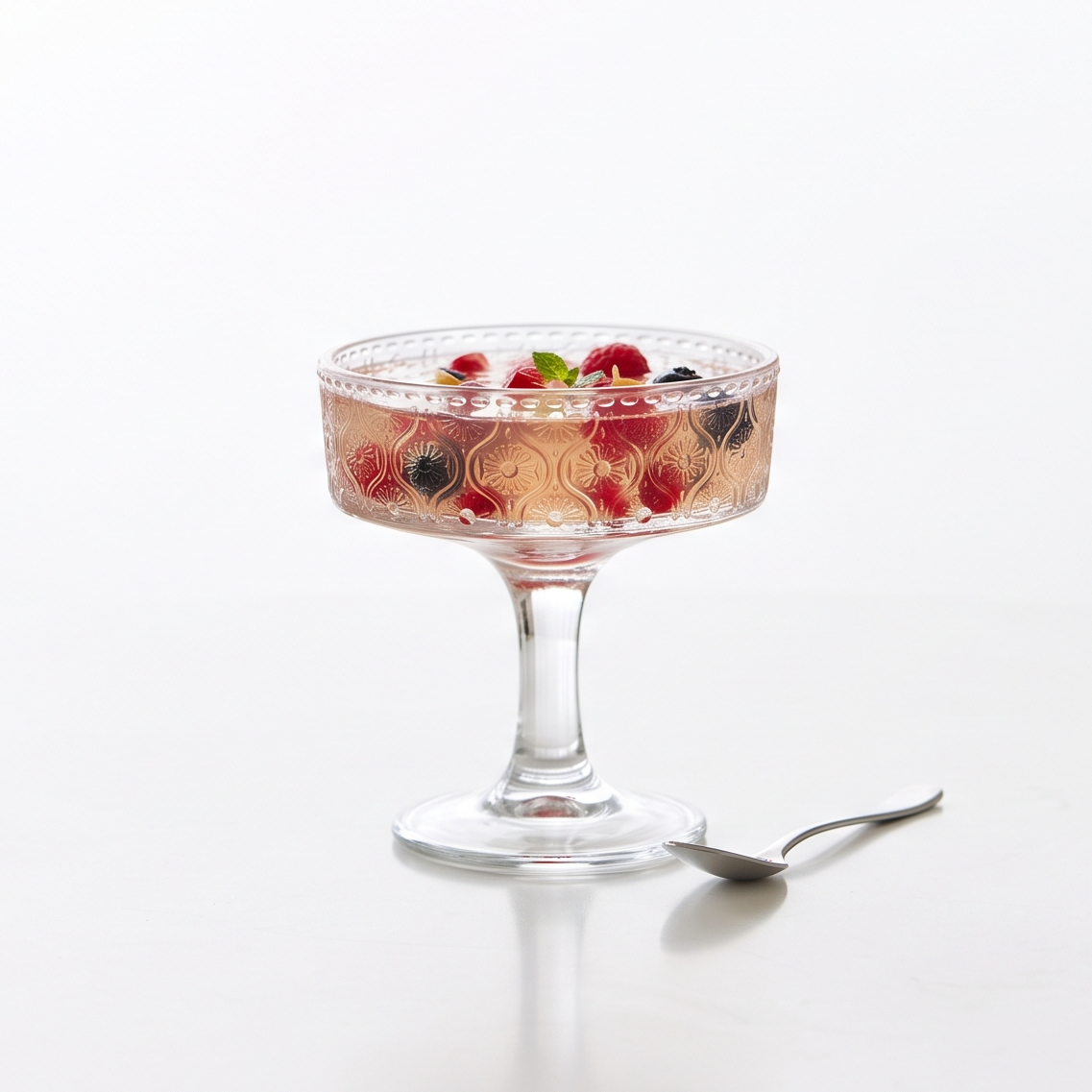 The Marrakech Embossed Dessert Glass (Set of 6)