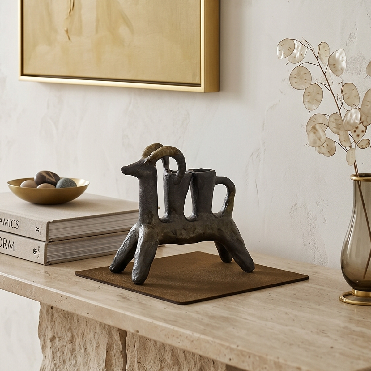 Twin Flame Beast Candle Stand