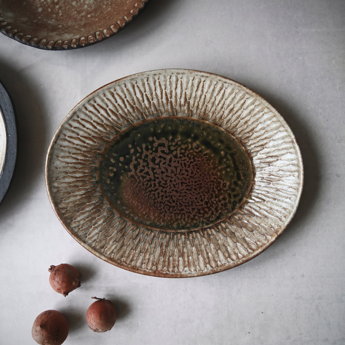 Wabi Stoneware Ridge Bowl