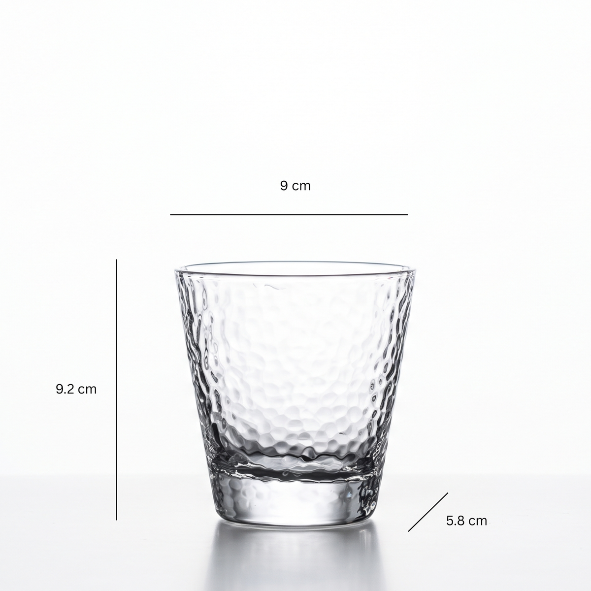 Amé Hammered Lowball Glass (Set of 6)