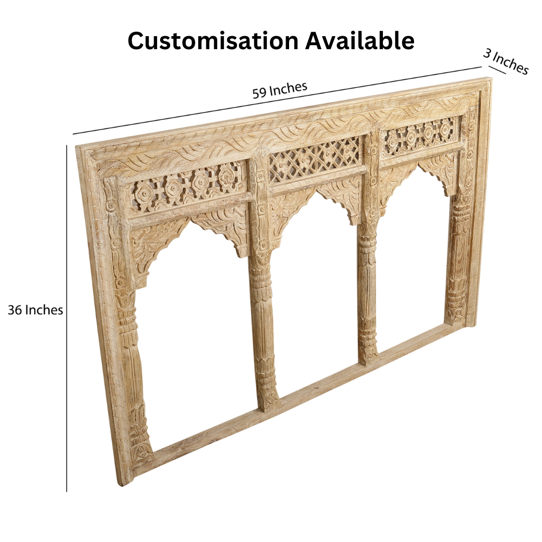 Arsaa Handcrafted Beige Console Table