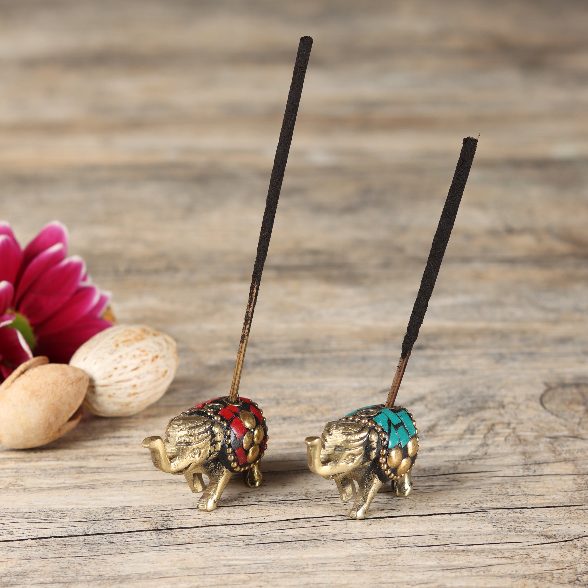 Tiny Elephants - Incense Holders (set of 2)