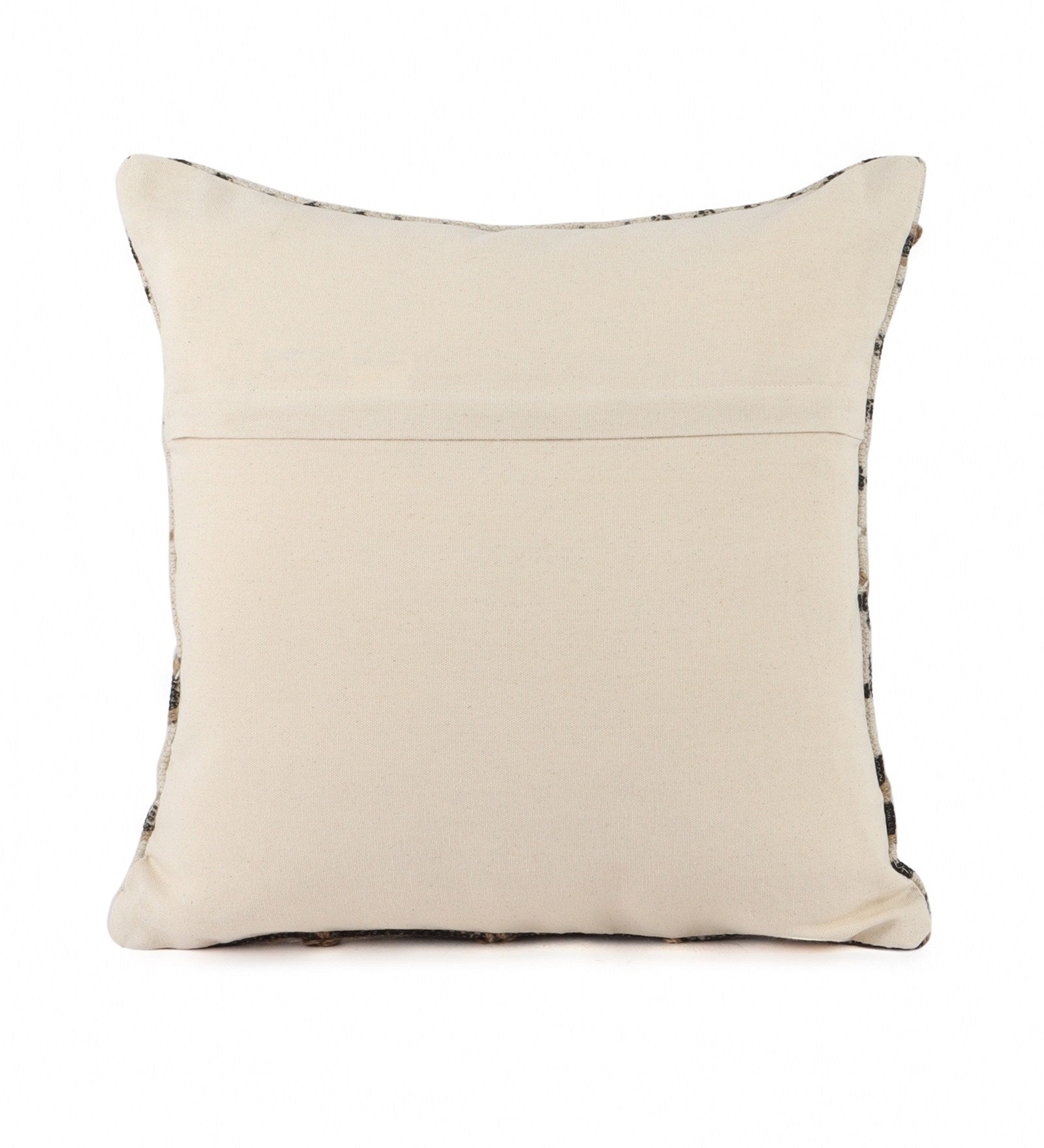 Embroidered Contemporary Cushion Cover (Blue Check Design)