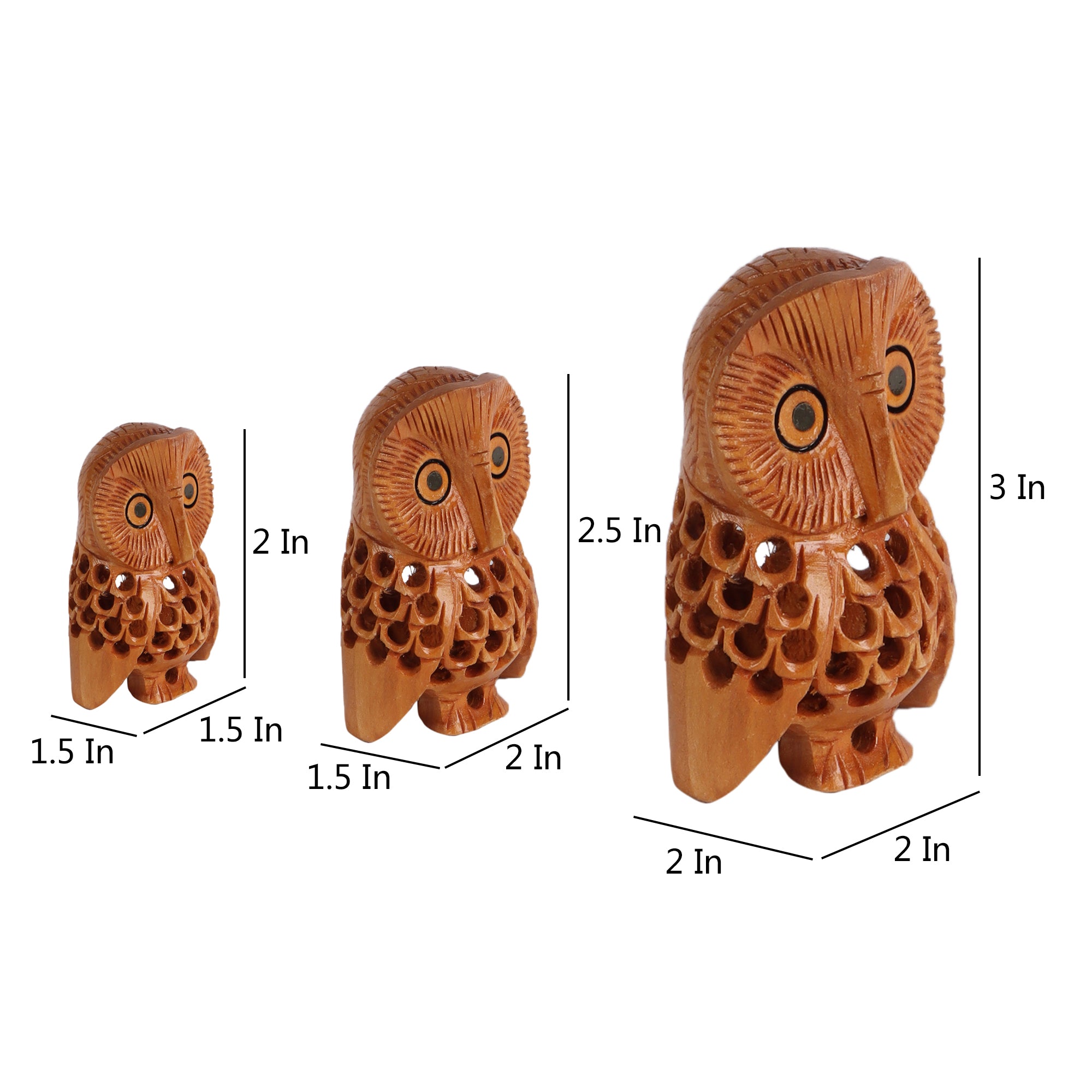 The Owl Family (Set of 3)