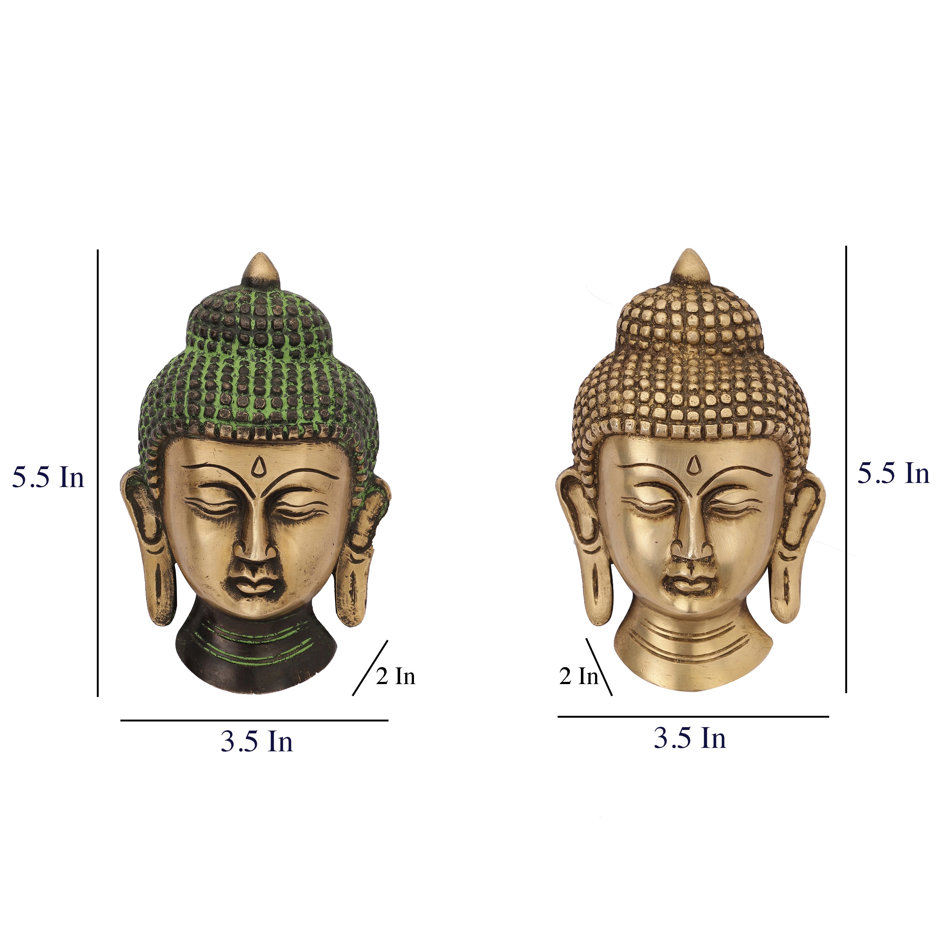 Buddha Metal Wall Mask (Single)