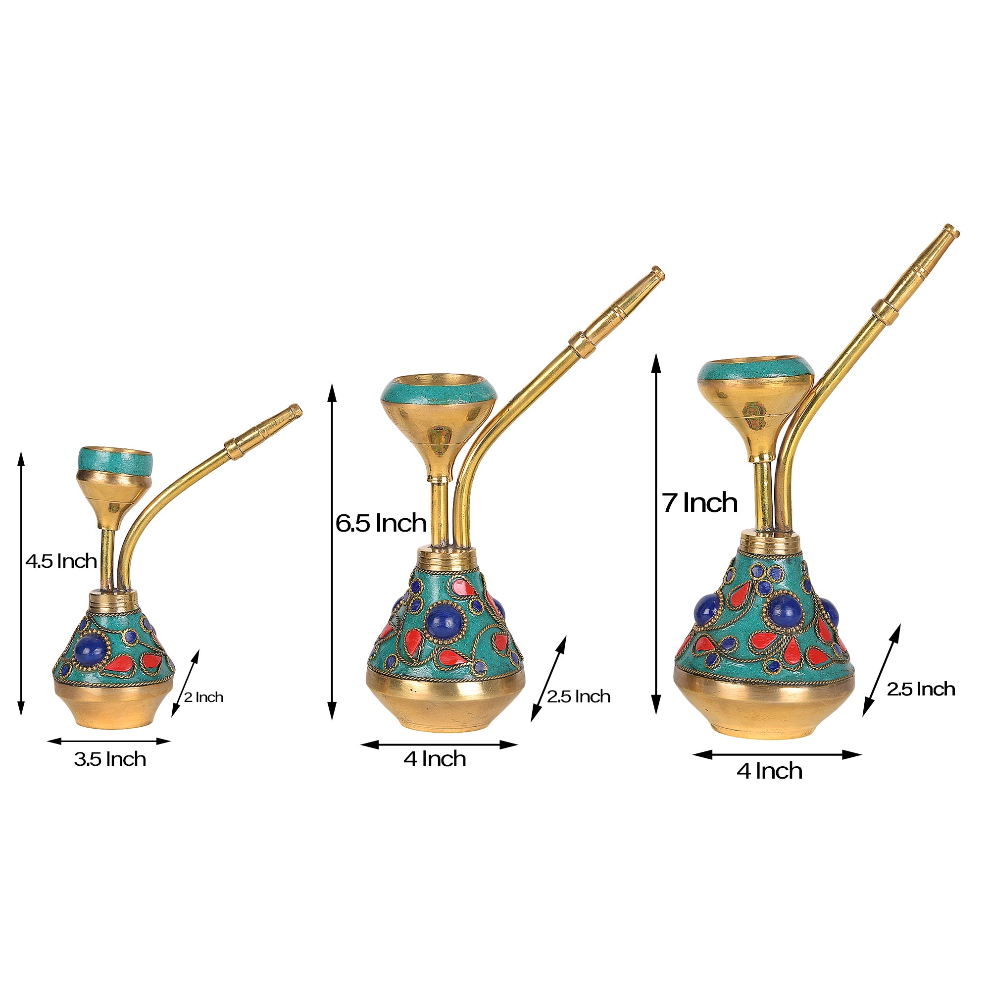 Decorative Hookah (set of 3)