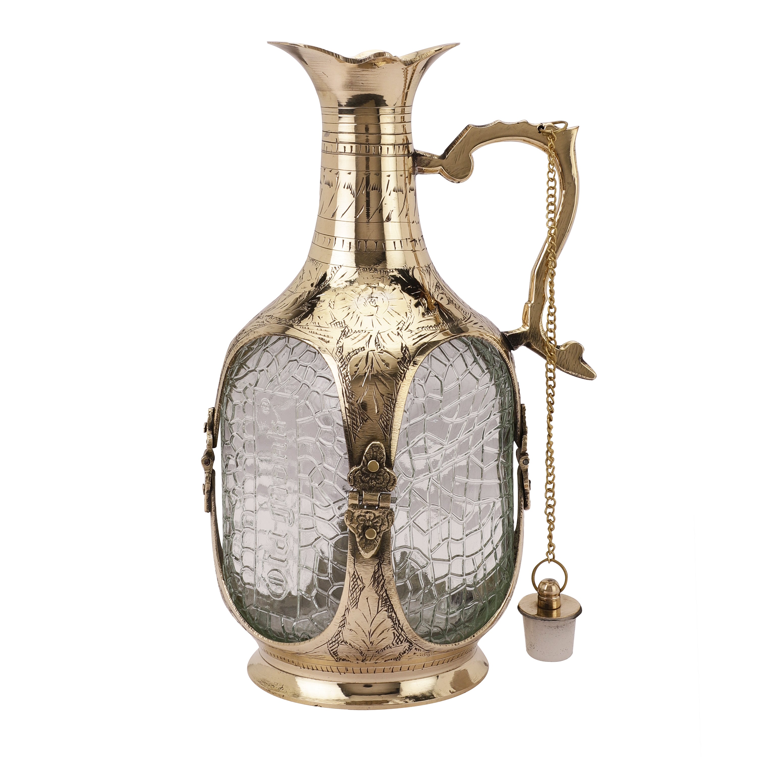 Brass Decorative Decanter (Gold)