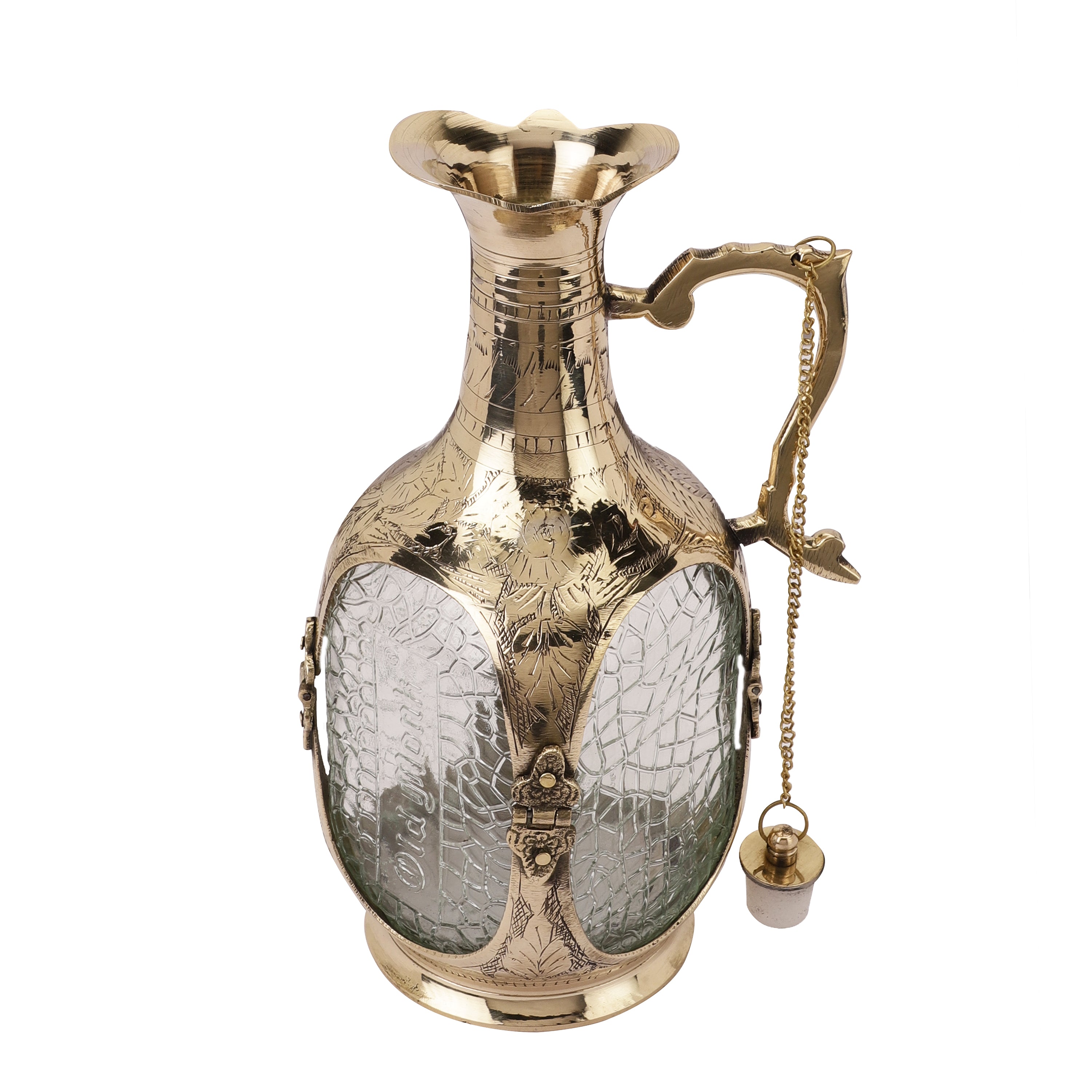 Brass Decorative Decanter (Gold)