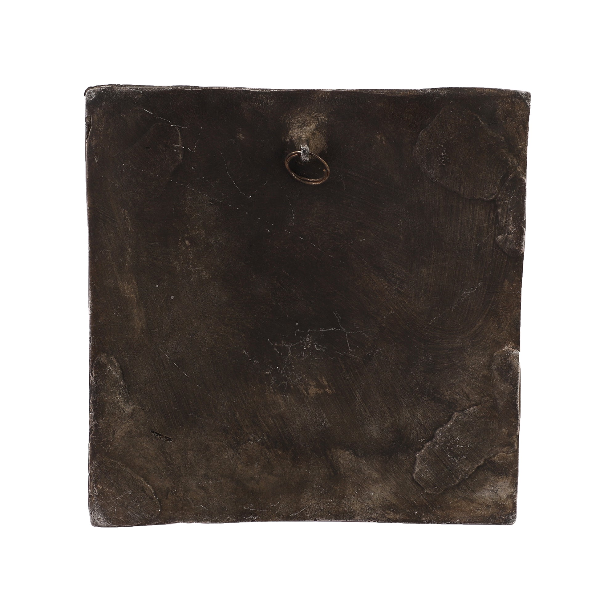 Handcarved Metal Mandala Wall Art (Antique Grey)