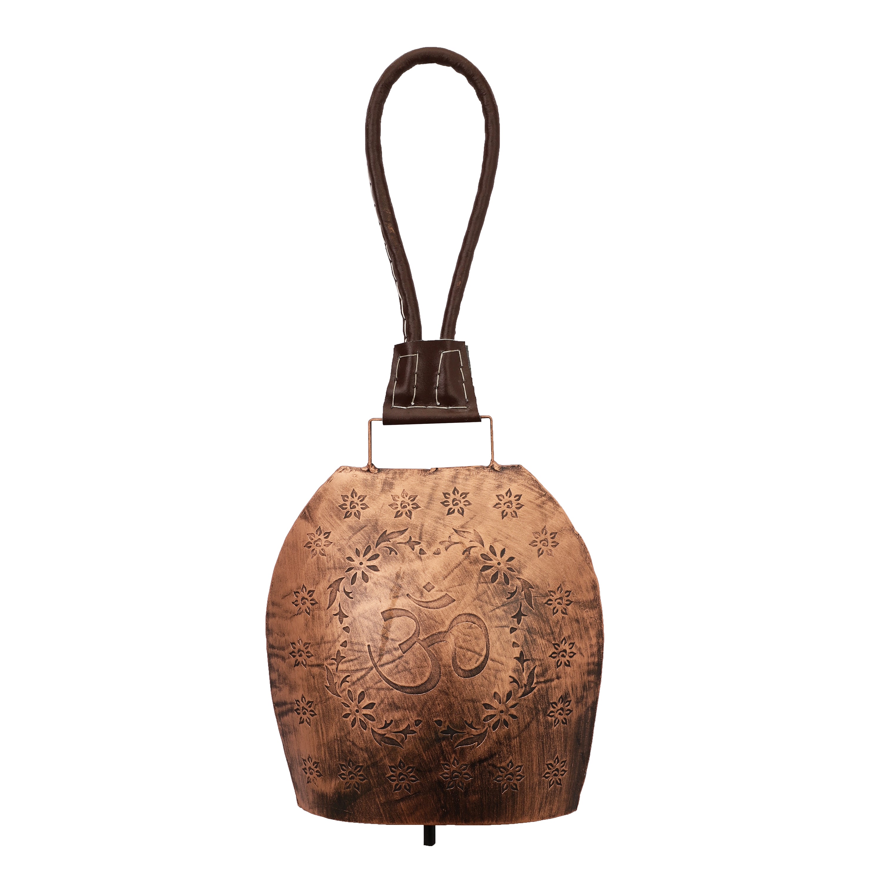 Om Motif Hanging Cow Bell