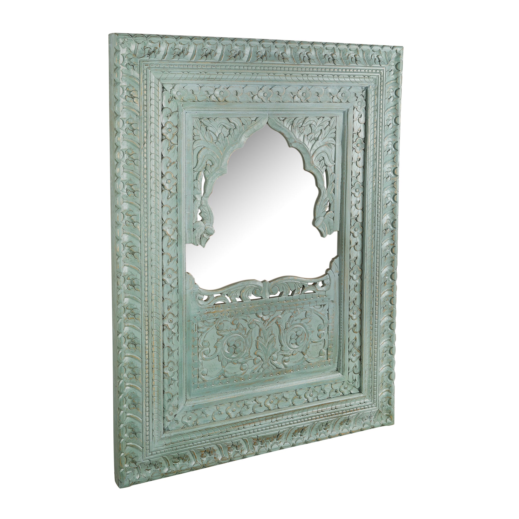 Falak Hand Carved Wall Mirror