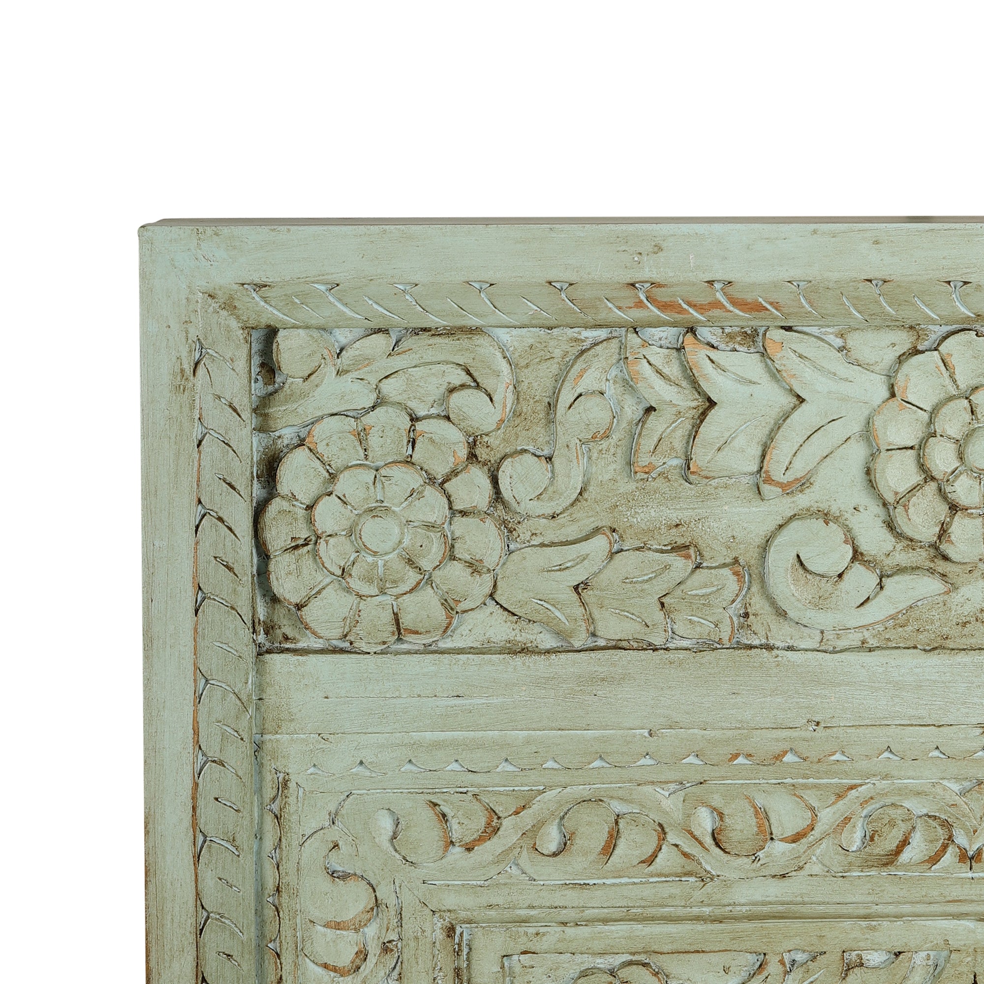 Fizaa Jharokha Green Wall Mirror