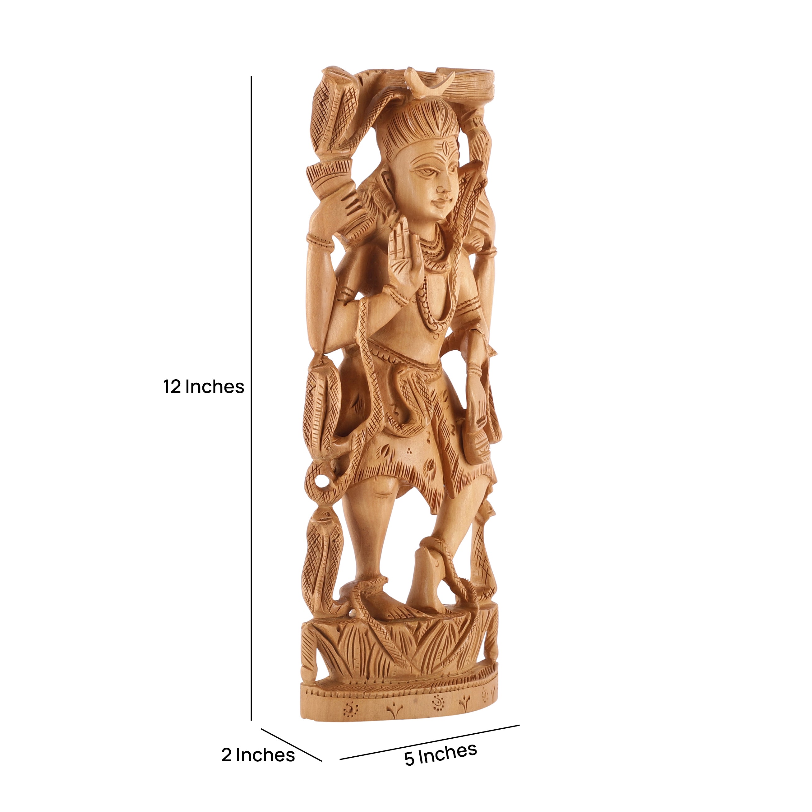 Shiv Wooden Carved Statue