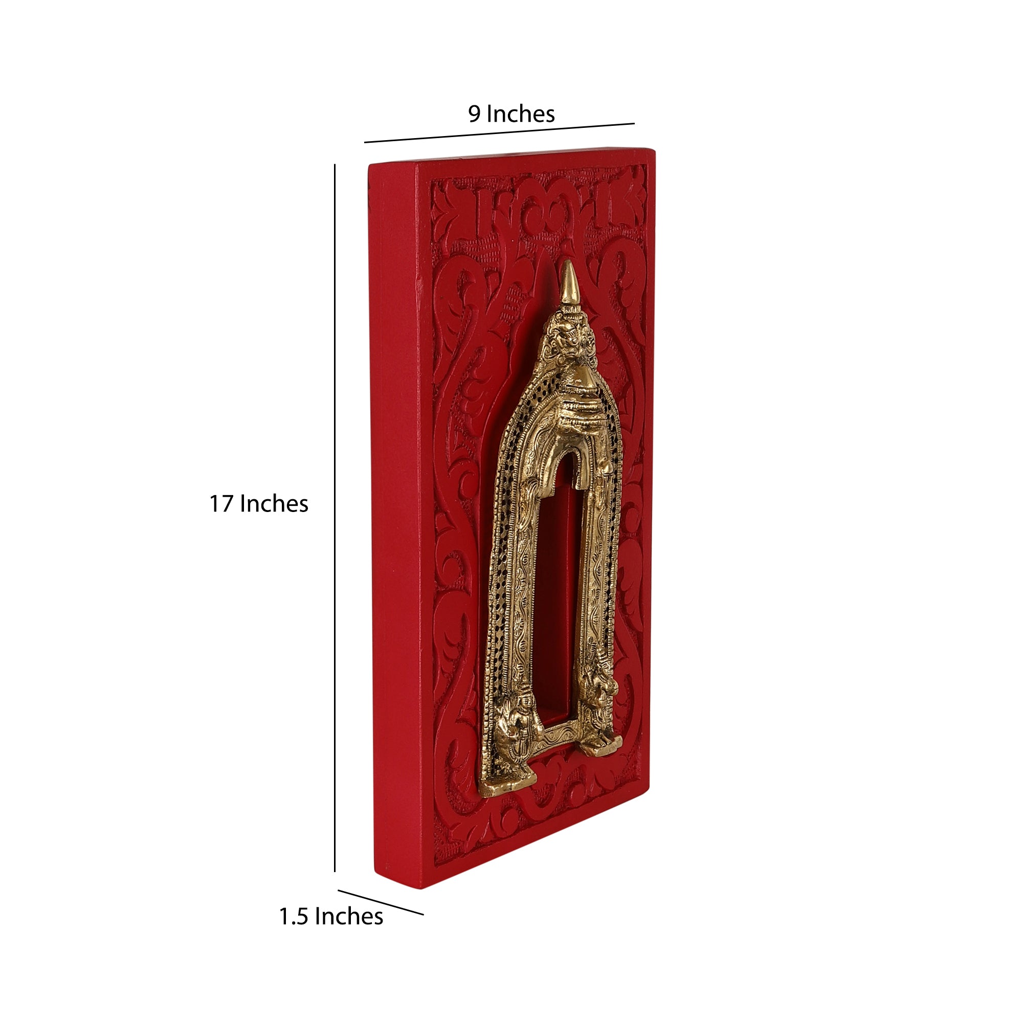 Gauhar Red Framed Prabhavali