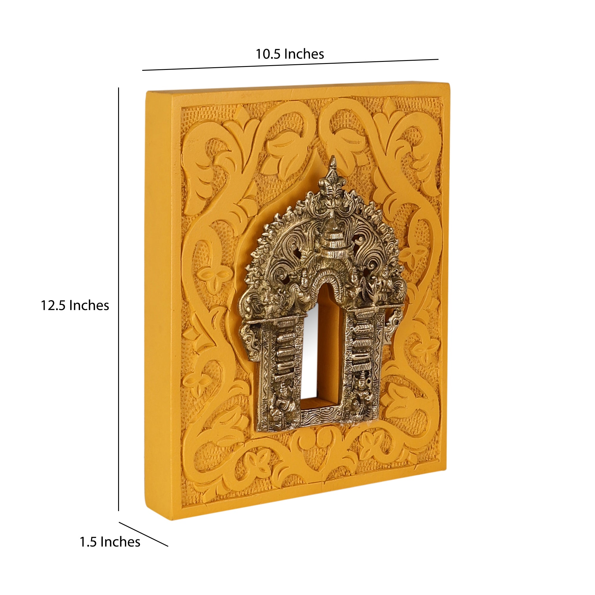 Gauhar Yellow Framed Prabhavali