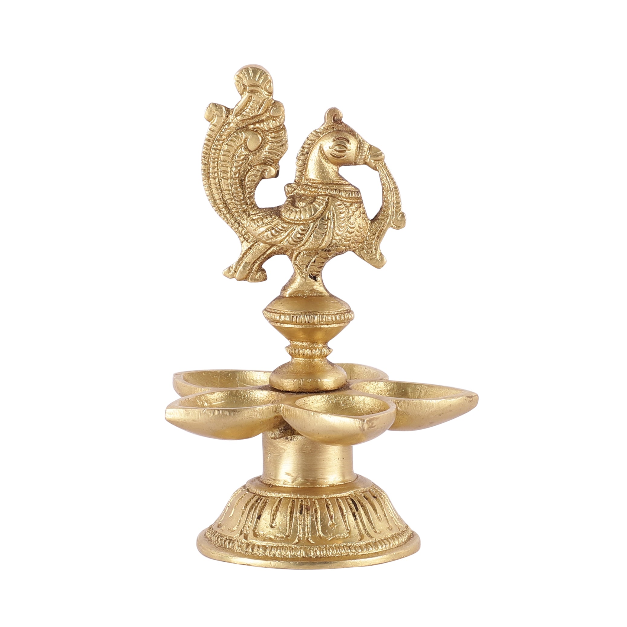 Peacock Five Petal Oil Lamp