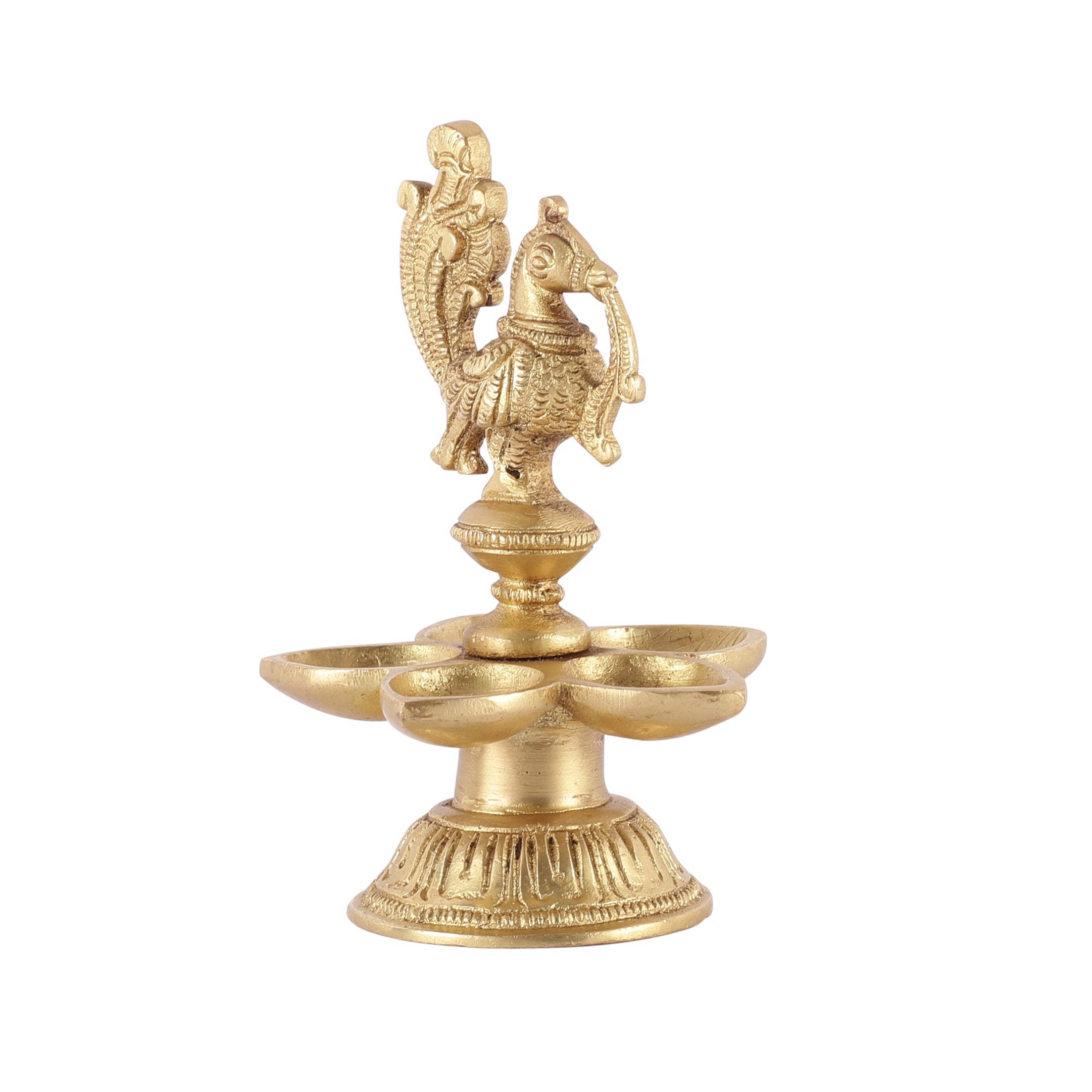 Peacock Five Petal Oil Lamp