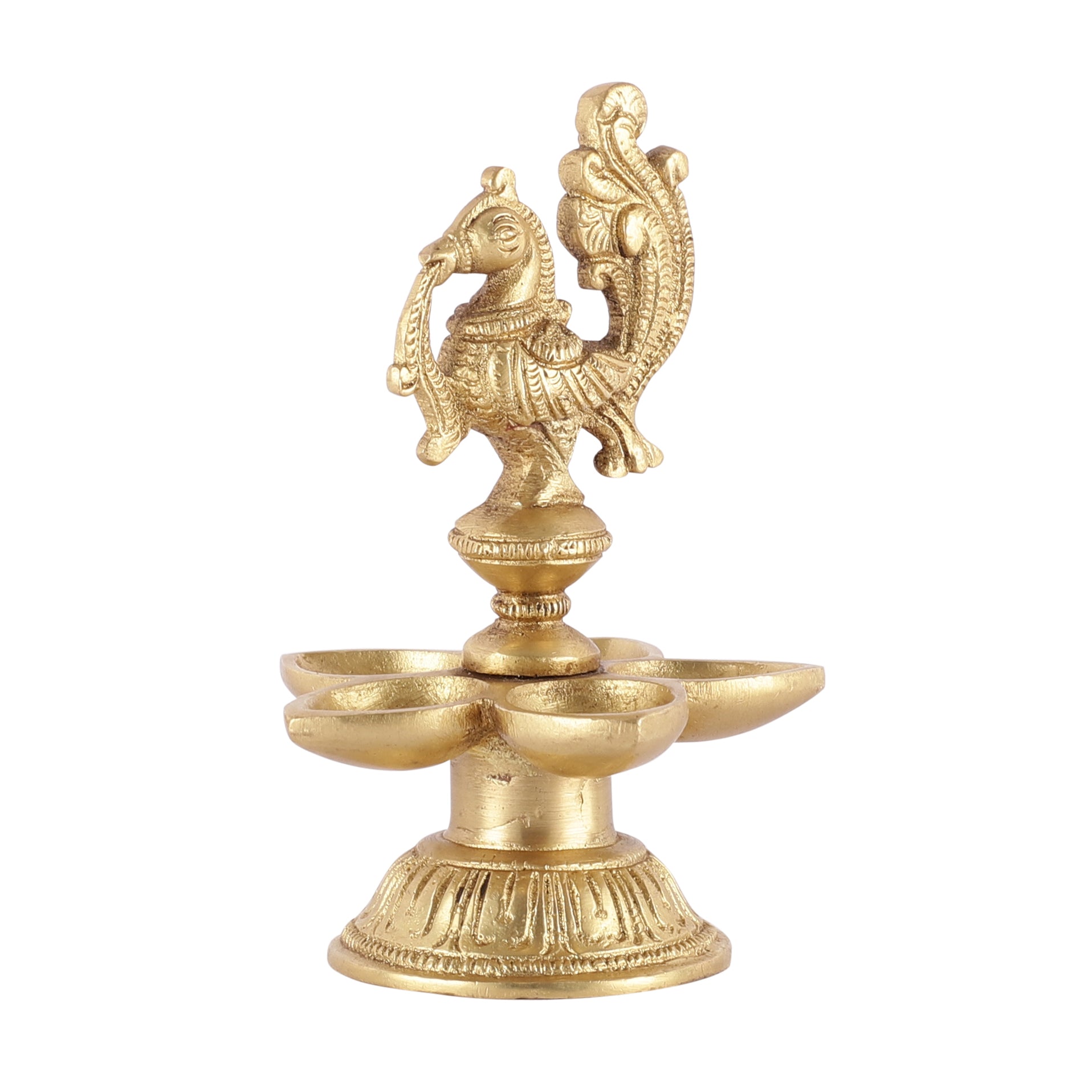 Peacock Five Petal Oil Lamp
