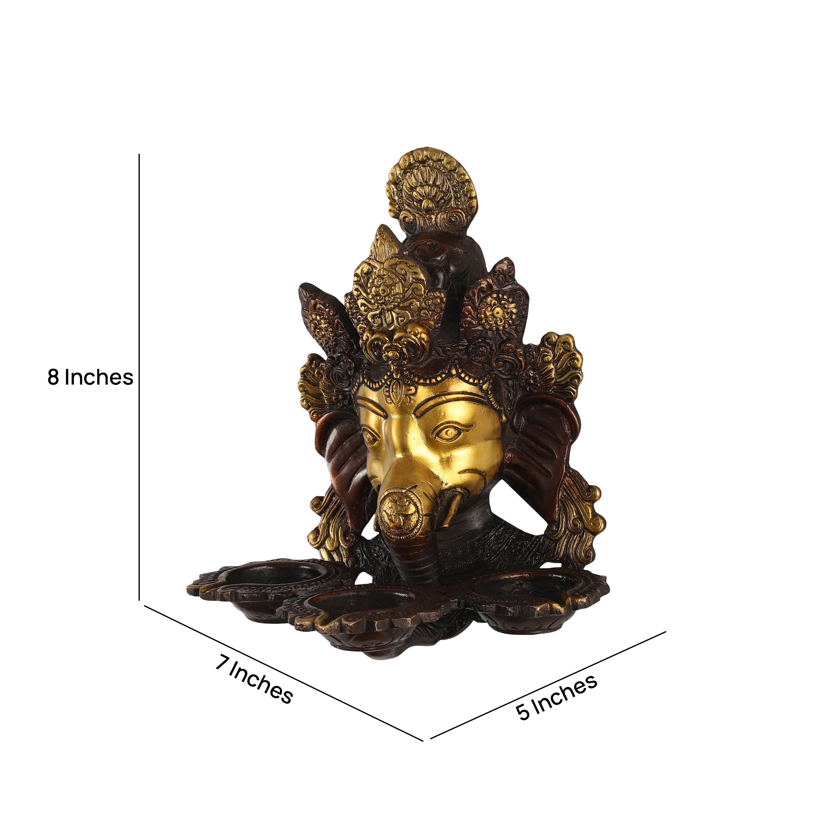Ganesh Wall Hanging Oil Lamp