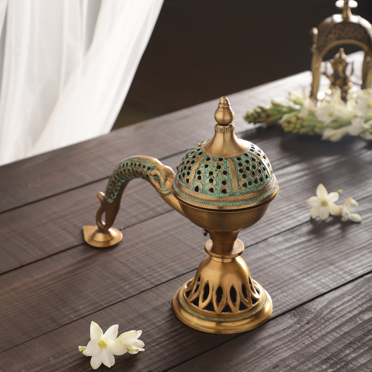 Meshed Handle Incense Holder (Large)