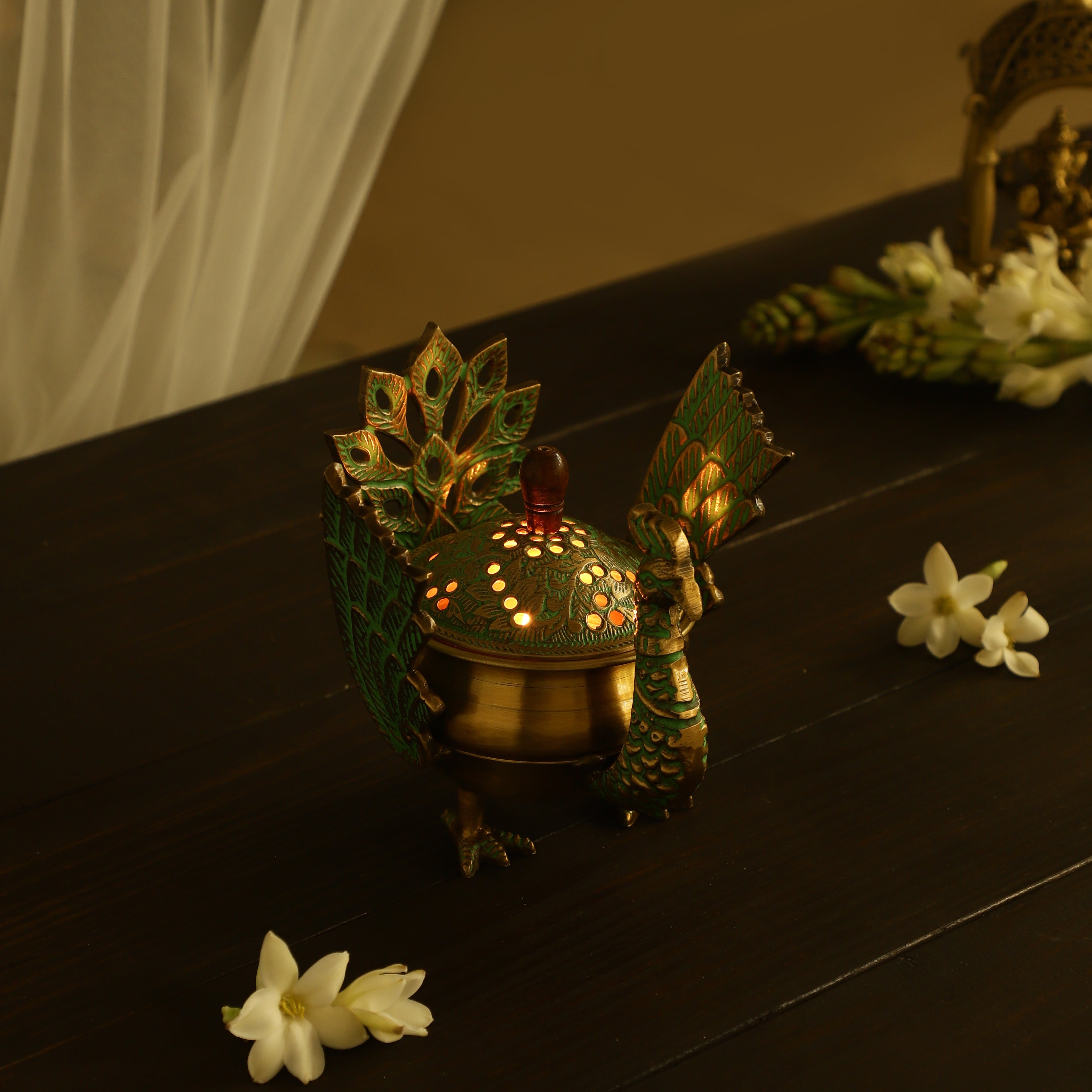 Peacock Bird Incense Holder