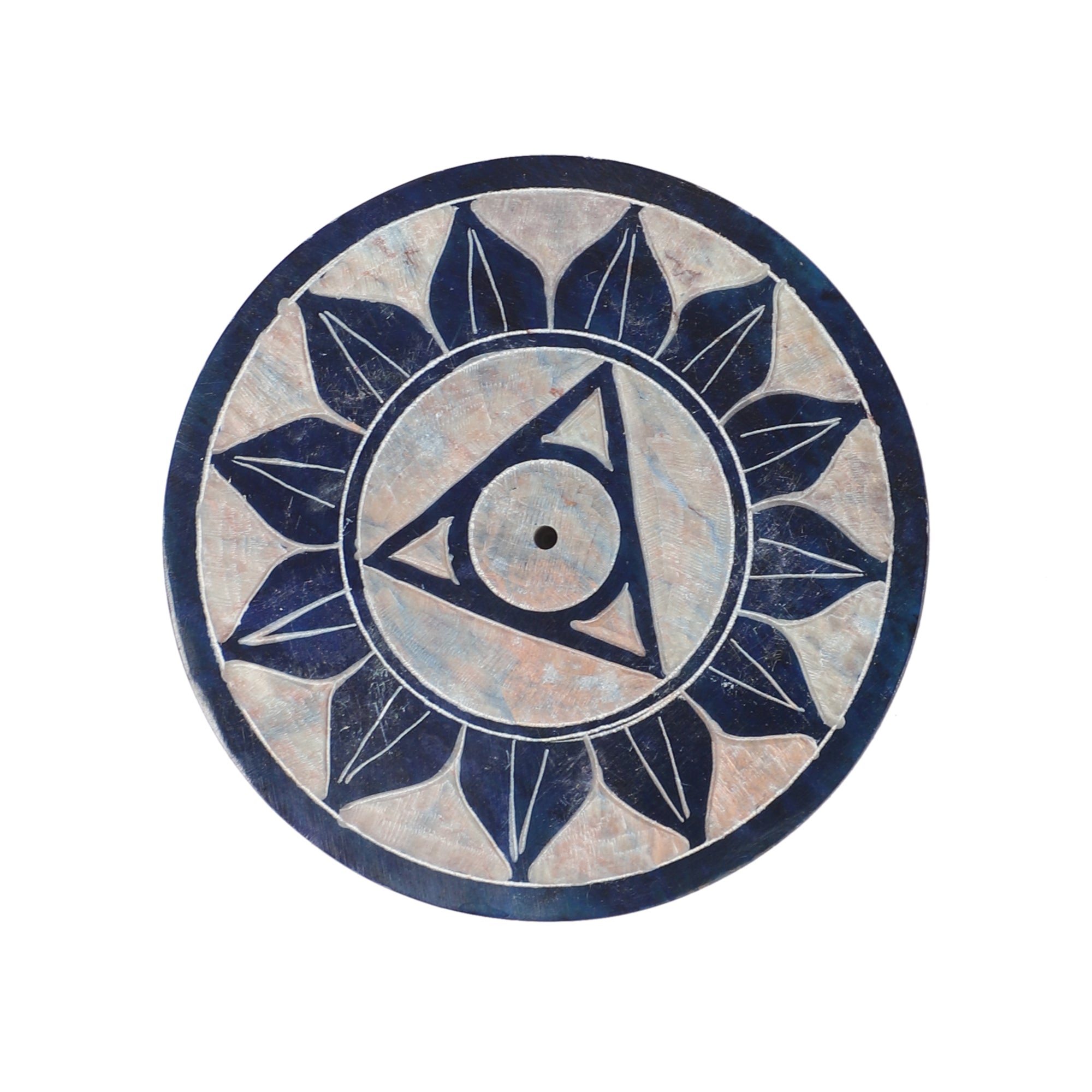 Seven Lucky Signs - Marble Incense Holder (Single)