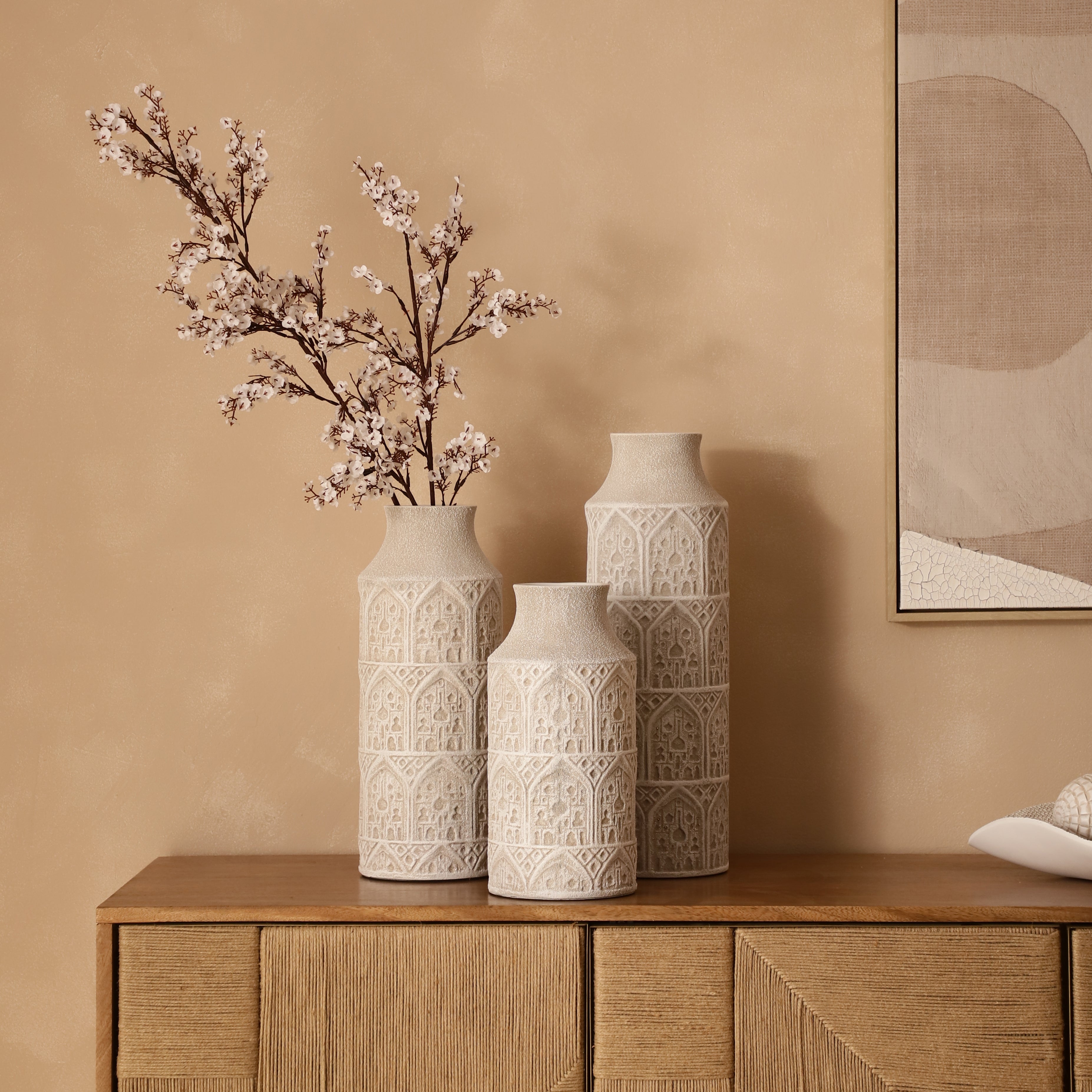 Elegant Textured Vases