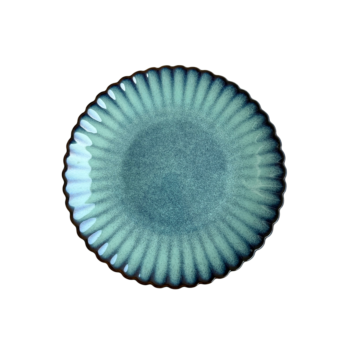 Jade Lagoon Scalloped Quarter Plate (Set of 2)