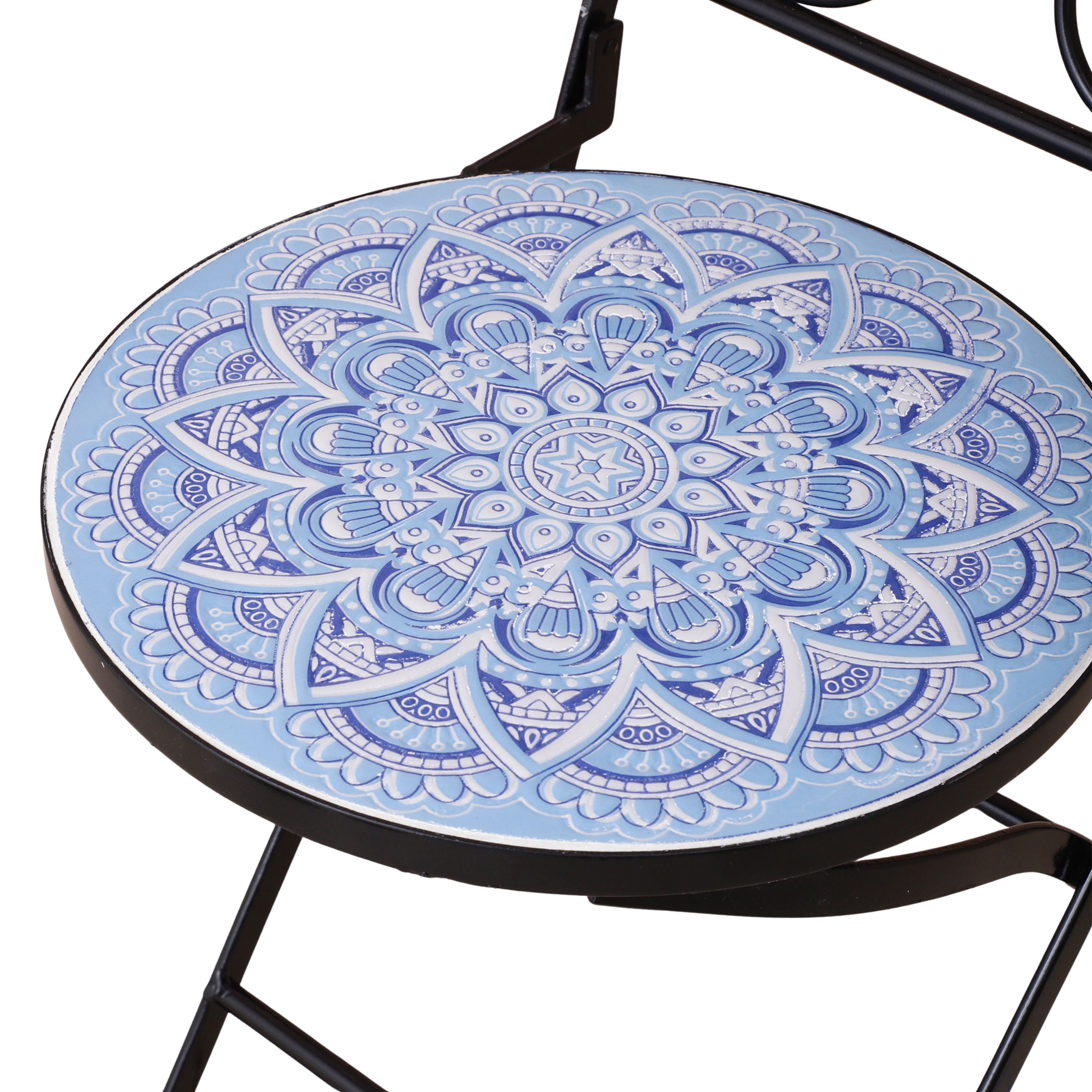 Santorini Outdoor Chairs & Table (Set of 3)