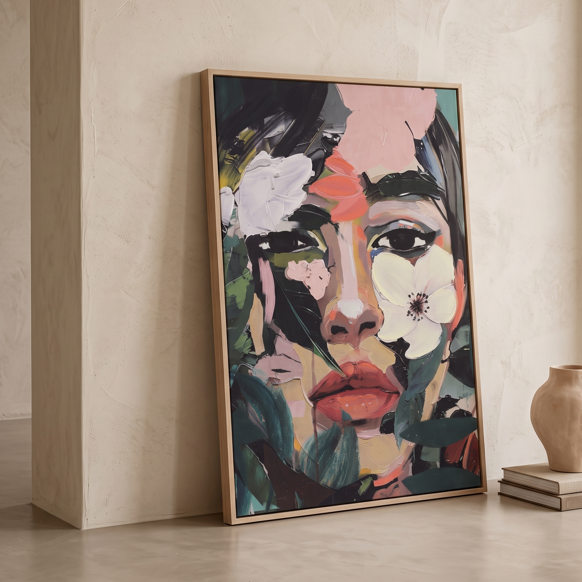 Floral Veil Canvas Art