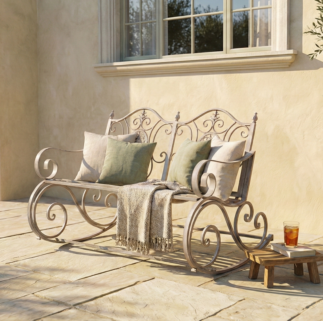 Olive Garden Rocking Bench